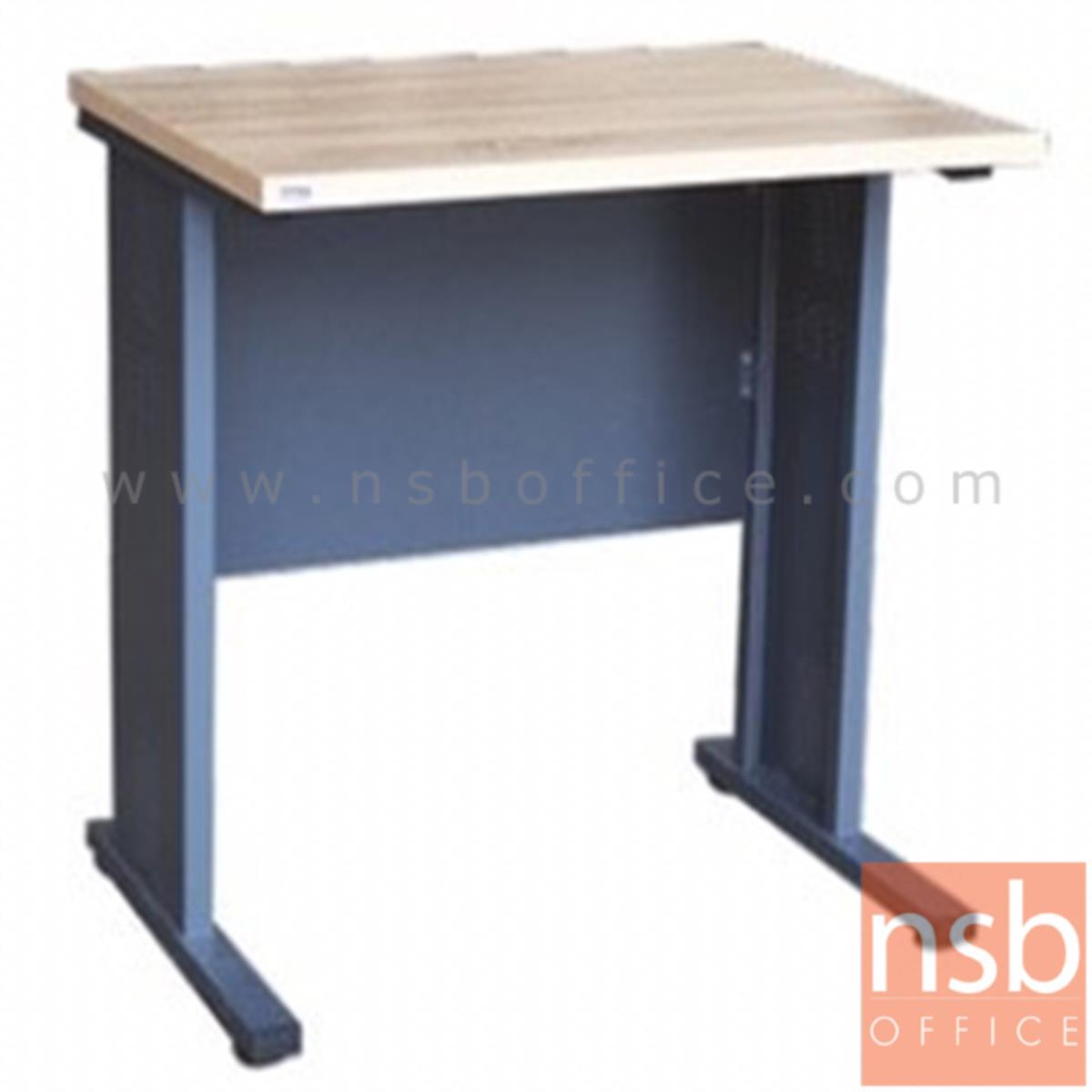 A10A063:โต๊ะทำงาน  รุ่น Carrow (แคร์โรว์) ขนาด 80W cm. ขาเหล็ก สีโซลิคตัดเทาเข้มหรือสีมูจิตัดเทาเข้ม