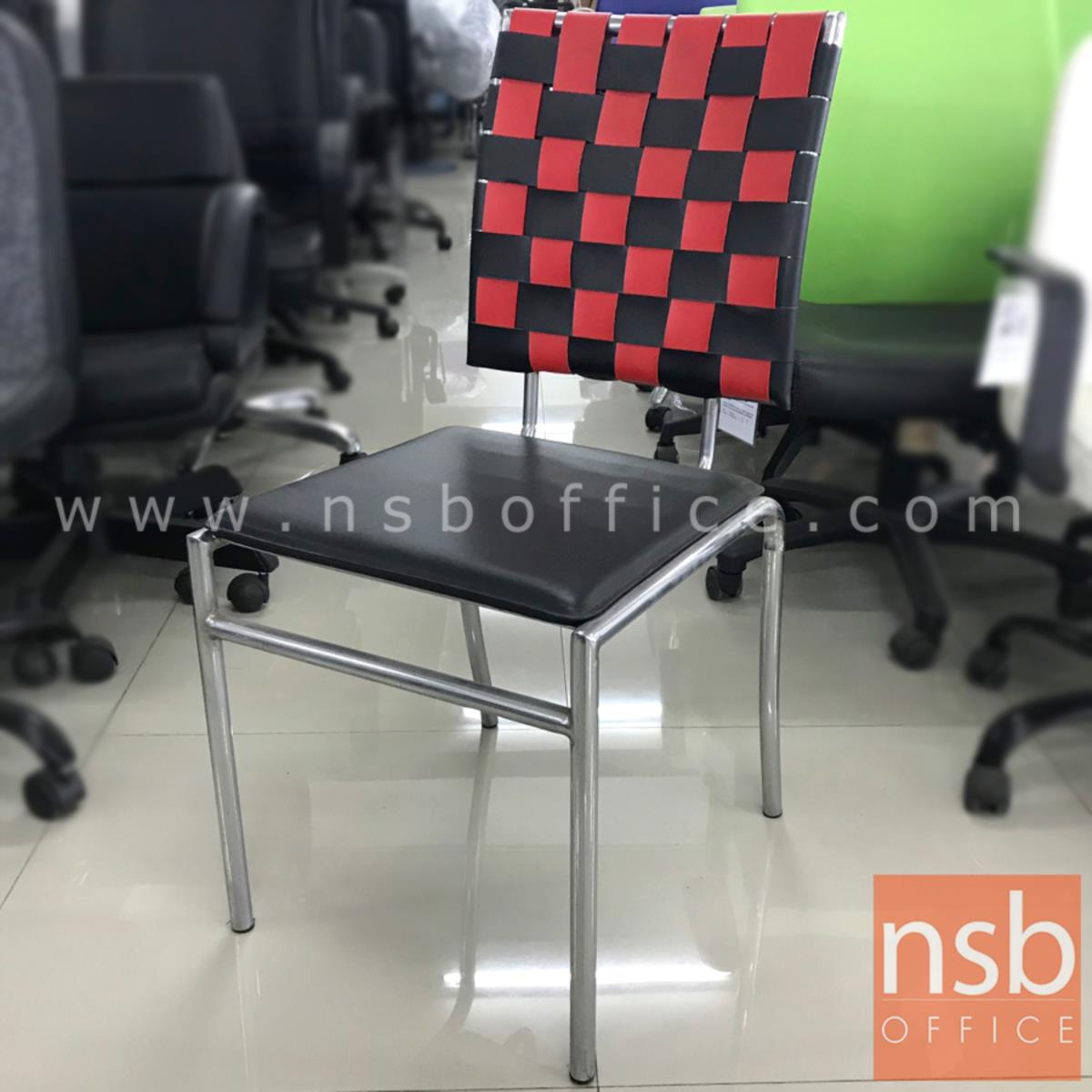 L02A298:เก้าอี้โมเดิร์นหนังเทียม รุ่น NSB-CHAIR12 ขนาด 41W*86H cm. (STOCK-2 ตัว)