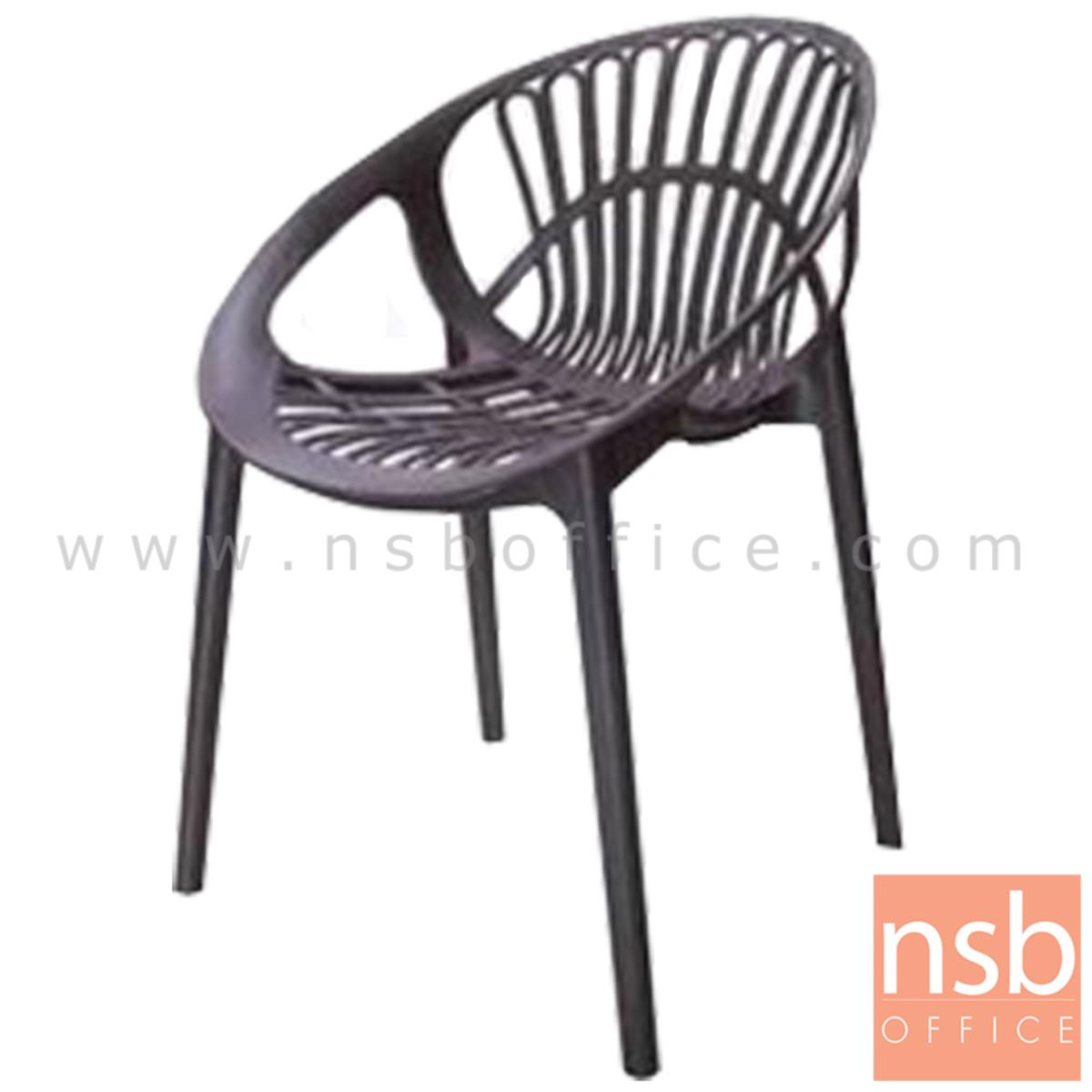 B11A040:เก้าอี้โมเดิร์นพลาสติกล้วน รุ่น DOLPHIN (ดอลฟิน) ขนาด 48W cm. 