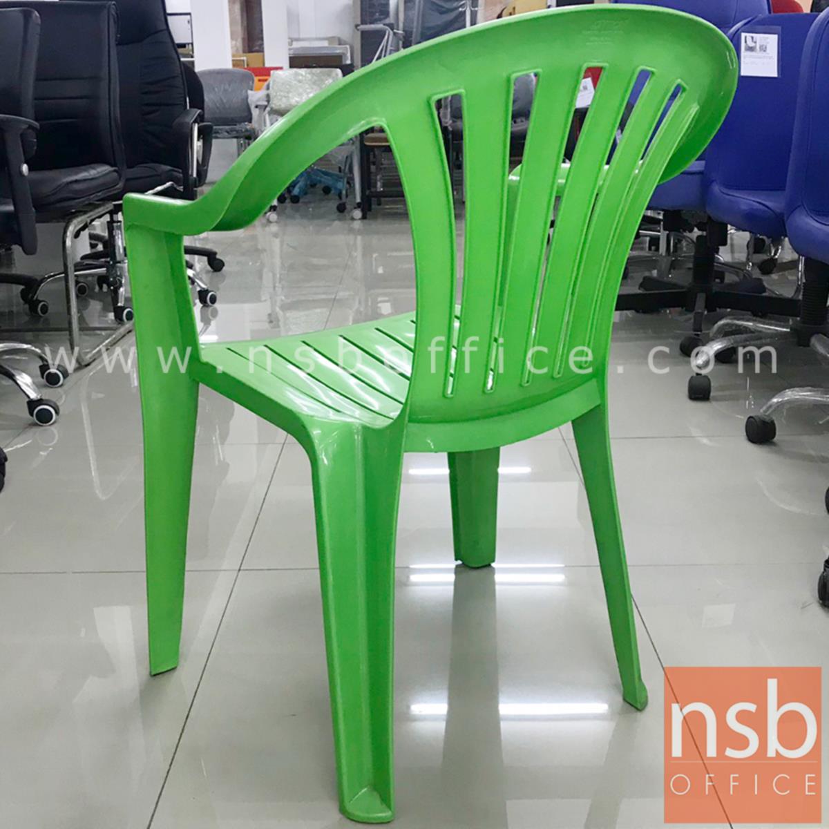 เก้าอี้พลาสติกล้วนสีเขียว  ขนาด 40W*80H cm. (STOCK-1 ตัว) 