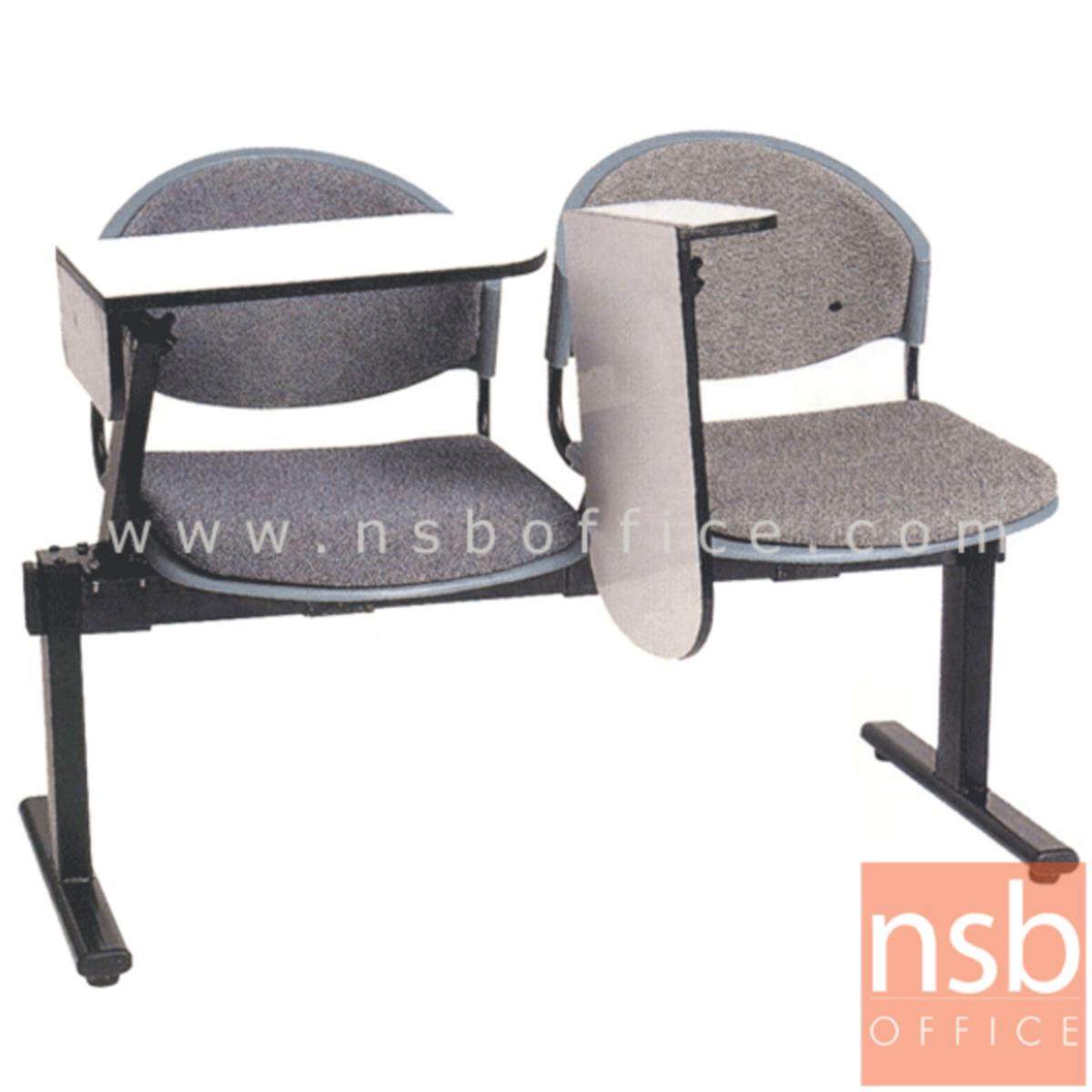 เก้าอี้เลคเชอร์แถวเฟรมโพลี่หุ้มเบาะ รุ่น D190 2 ,3 และ 4 ที่นั่ง ขาเหล็กเหลี่ยมพ่นสี 