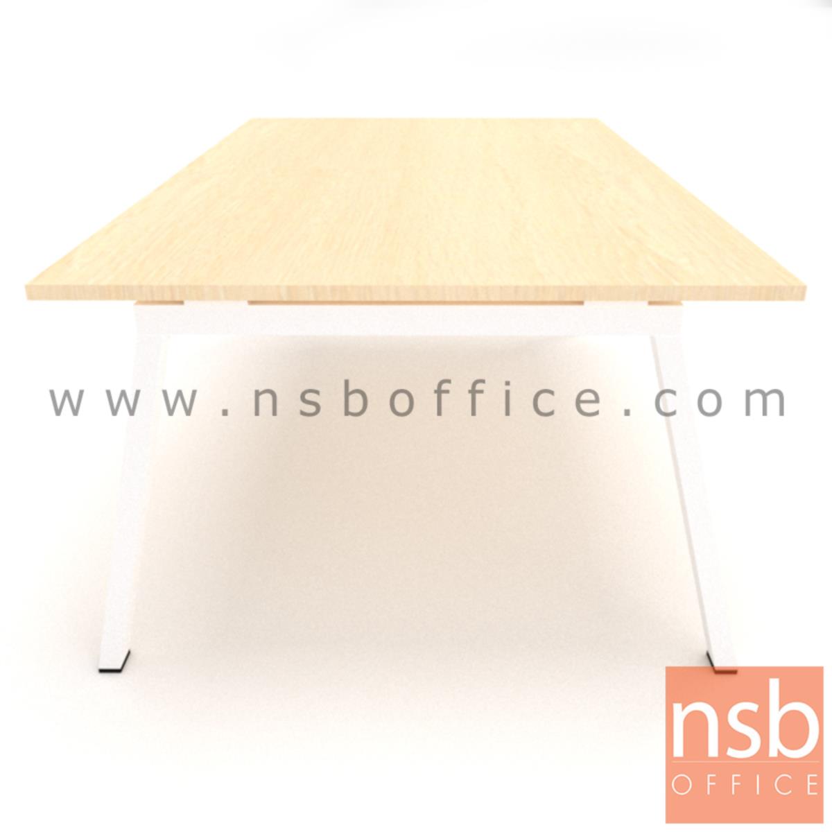 โต๊ะประชุมทรงสี่เหลี่ยม ขาทรงเอ  200W, 240W cm 