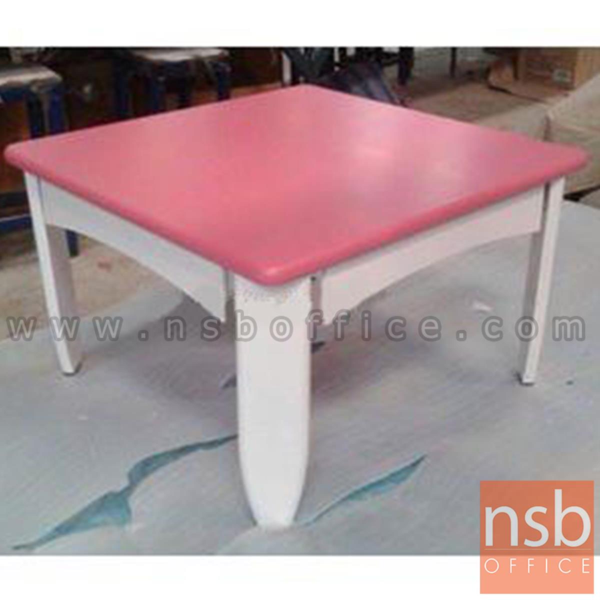 CL30461:โต๊ะญี่ปุ่นพับได้ ไม้ยางพารา 60*60*38 ซม. (สต็อก 4 ตัวหน้าร้าน)  สีสันสดใส 
