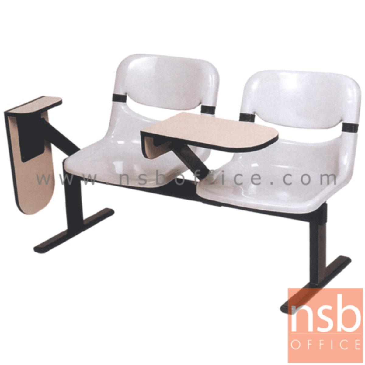 เก้าอี้เลคเชอร์แถวเฟรมโพลี่ รุ่น D990 2 ,3 และ 4 ที่นั่ง ขาเหล็กเหลี่ยมพ่นดำ
