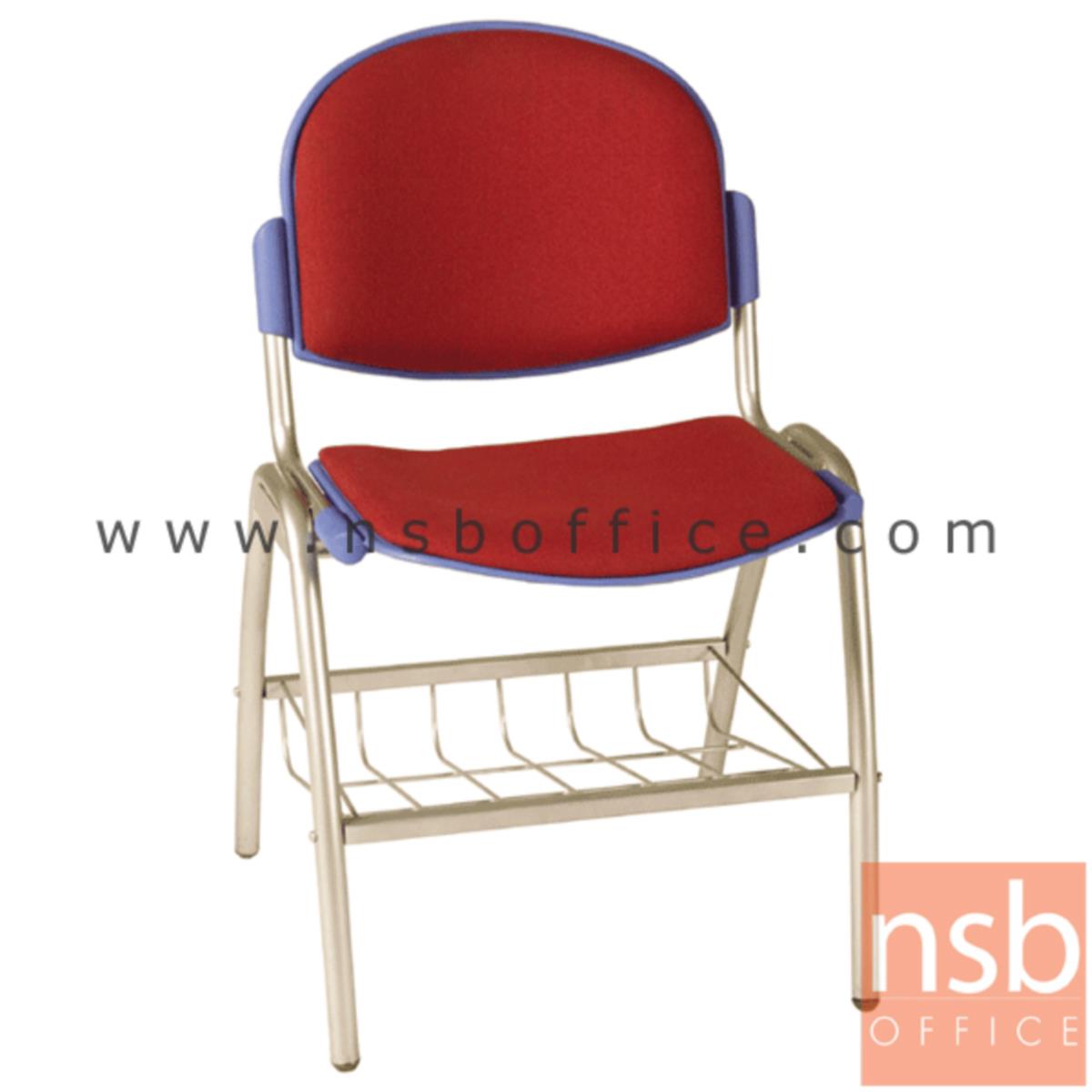 B05A046:เก้าอี้อเนกประสงค์เฟรมโพลี่ รุ่น A156-546  ขาเหล็กพ่นสีเทา