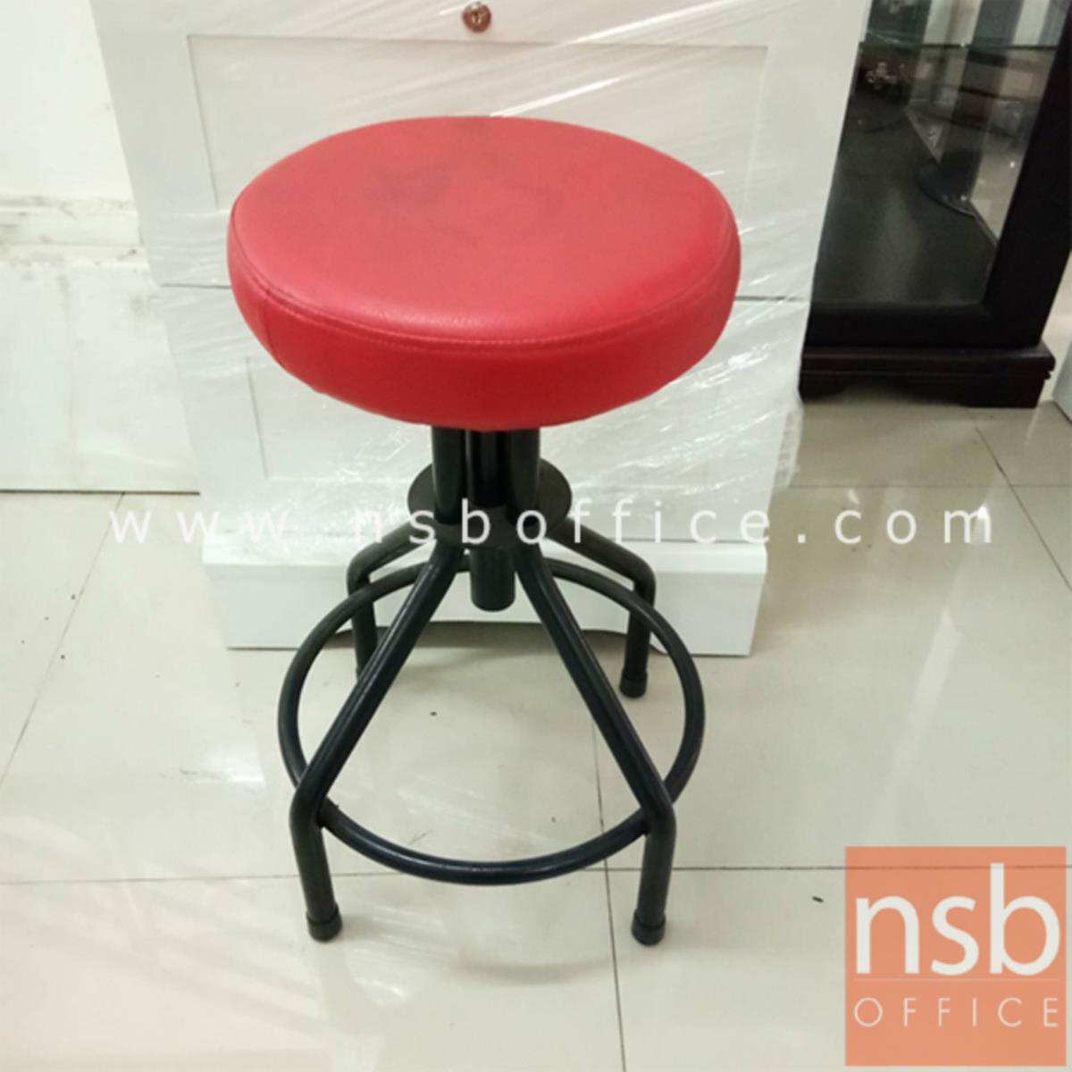 L02A230: เก้าอี้ สีแดง ขาดำ ขนาด32*63*63ซม.   