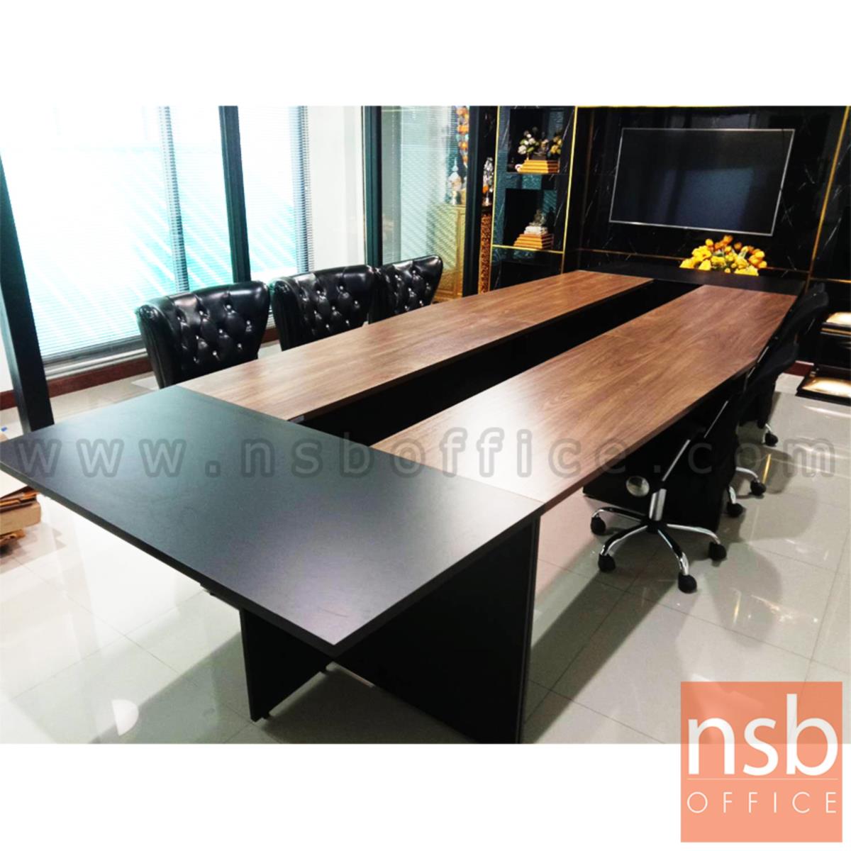 A05A203:โต๊ะประชุม รุ่น BADEN (บาเด็น) 8 ,10 ที่นั่ง ขนาด 420W ,480W cm. เมลามีน