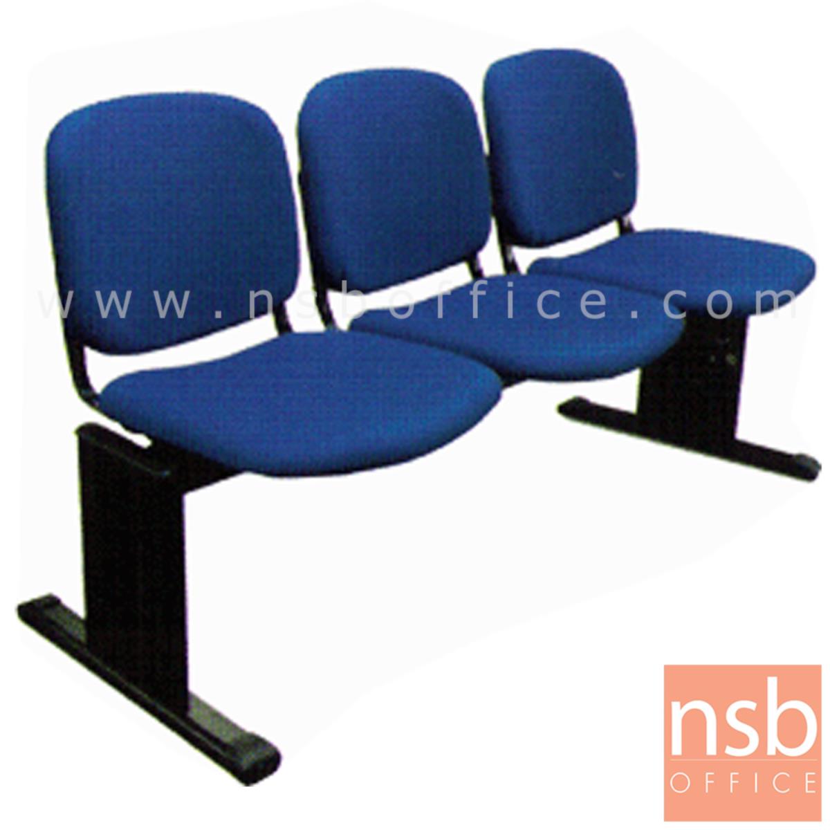 B06A074:เก้าอี้นั่งคอยหุ้มหนังเทียม รุ่น KT-MP  2 ,3 ,4 ที่นั่ง ขนาด 106W ,158W ,210W cm. ขาเหล็ก