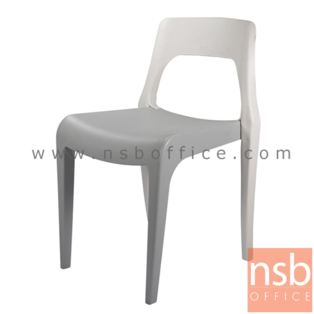 B11A029:เก้าอี้โมเดิร์นพลาสติกล้วน(PP)สีสันทูโทน รุ่น PTN-PN9132 ขนาด 48W cm. 