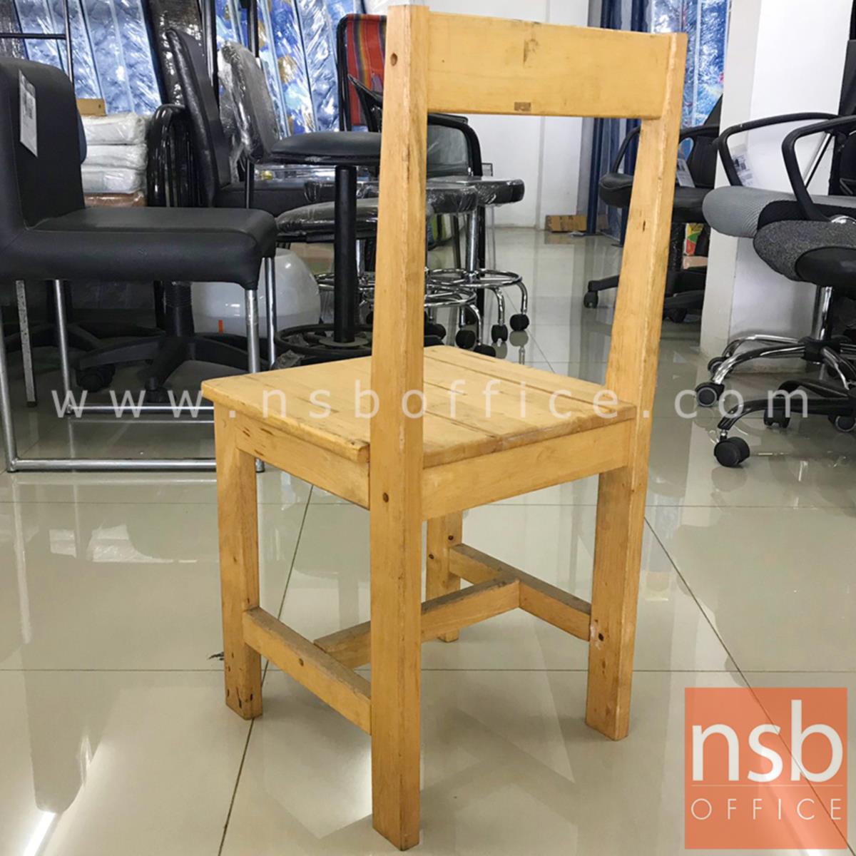 เก้าอี้ไม้ล้วน รุ่น NSB-CHAIR2 ขนาด 35W*74H cm. (STOCK-1 ตัว)