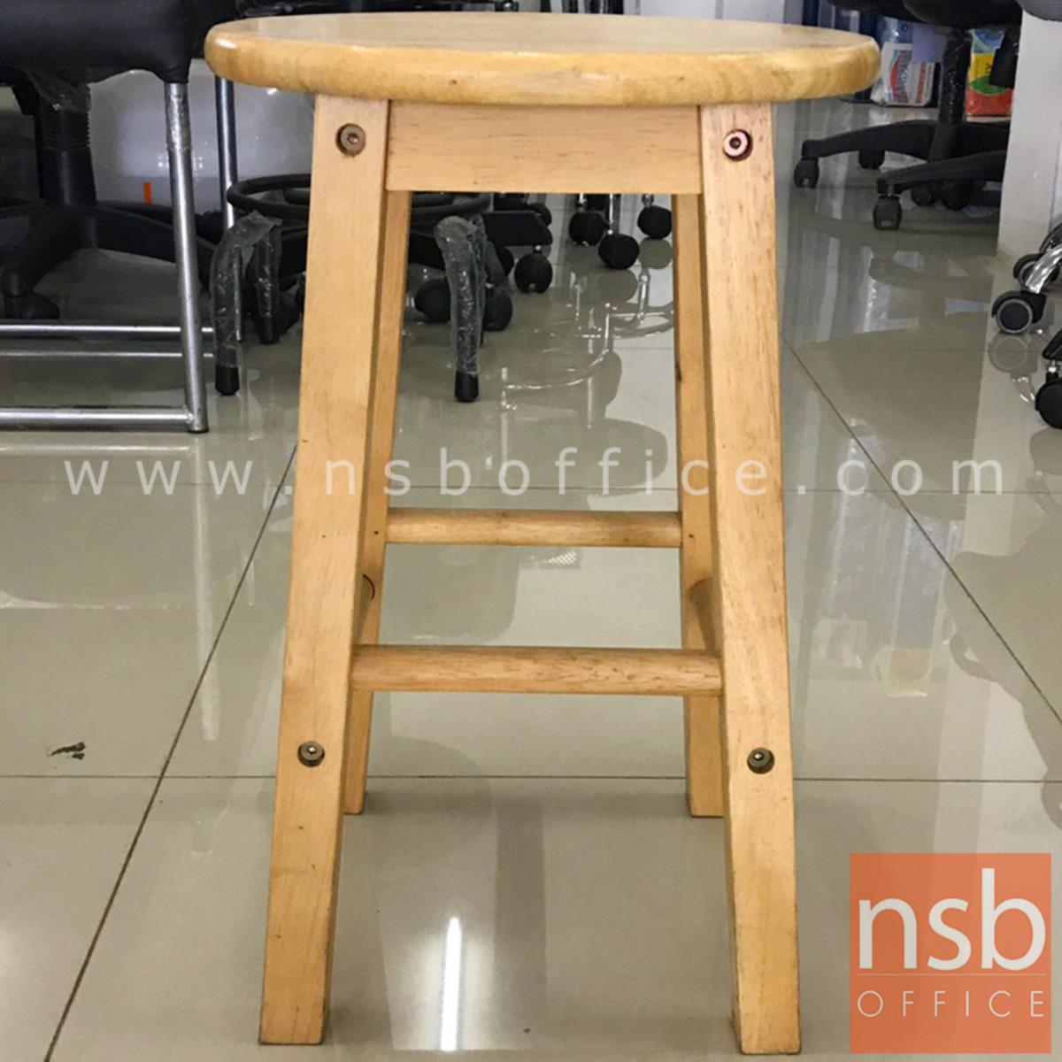 เก้าอี้สตูลไม้ล้วน รุ่น NSB-CHAIR3 ขนาด 31Di*47H cm. (STOCK-1 ตัว)