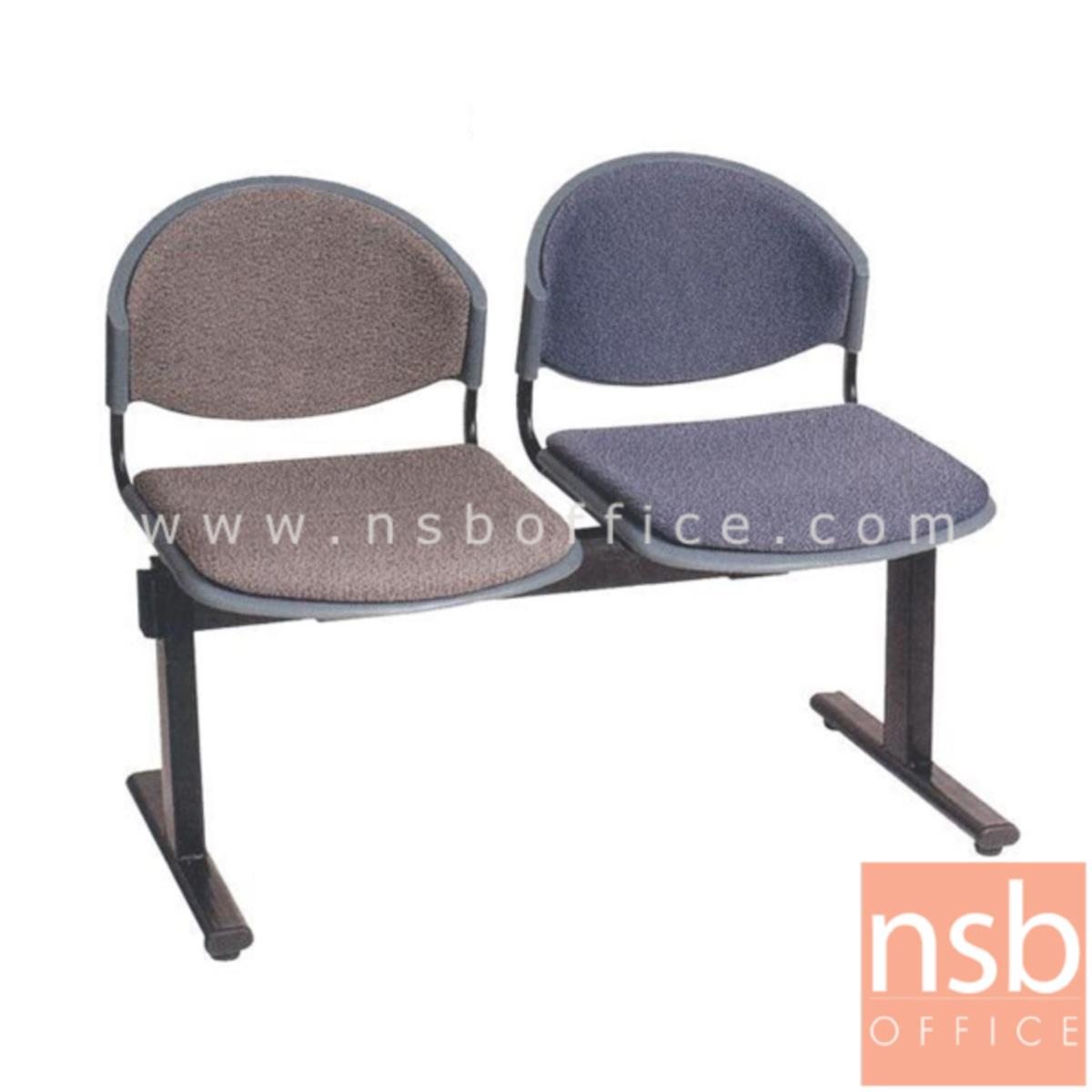 B06A040:เก้าอี้นั่งคอยเฟรมโพลี่หุ้มเบาะ รุ่น B980 2 ,3 ,4 ที่นั่ง ขนาด 100W ,150W ,200W cm. ขาเหล็ก