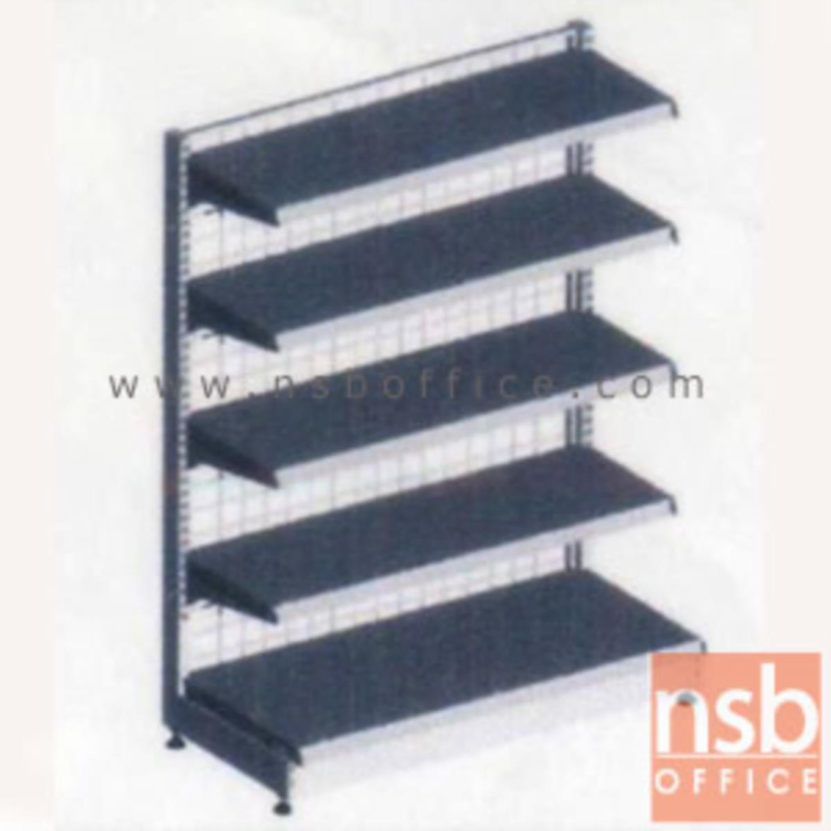 D06A003:ชั้นเหล็กซุปเปอร์มาร์เก็ต สูง 180 cm. หนา 0.5 mm. 5 แผ่นชั้น หน้าเดียว  รุ่น CK-F8 แบบตัวตั้งและตัวต่อ 