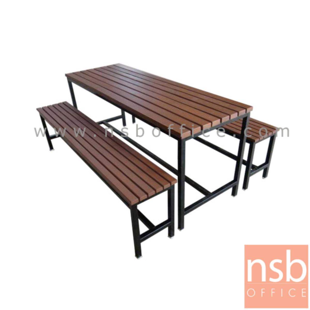 G14A109:ชุดโต๊ะและเก้าอี้รับประทานอาหารไม้ยางพาราทำสีสักทอง  ขนาด 120W,150W,180W cm.  พร้อมเก้าอี้ 