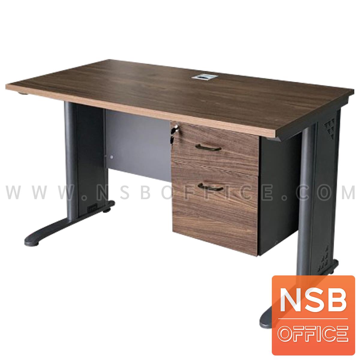 โต๊ะทำงาน รุ่น Adrian (เอเดียน) ขนาด 120W*60D cm. โครงขาเหล็ก