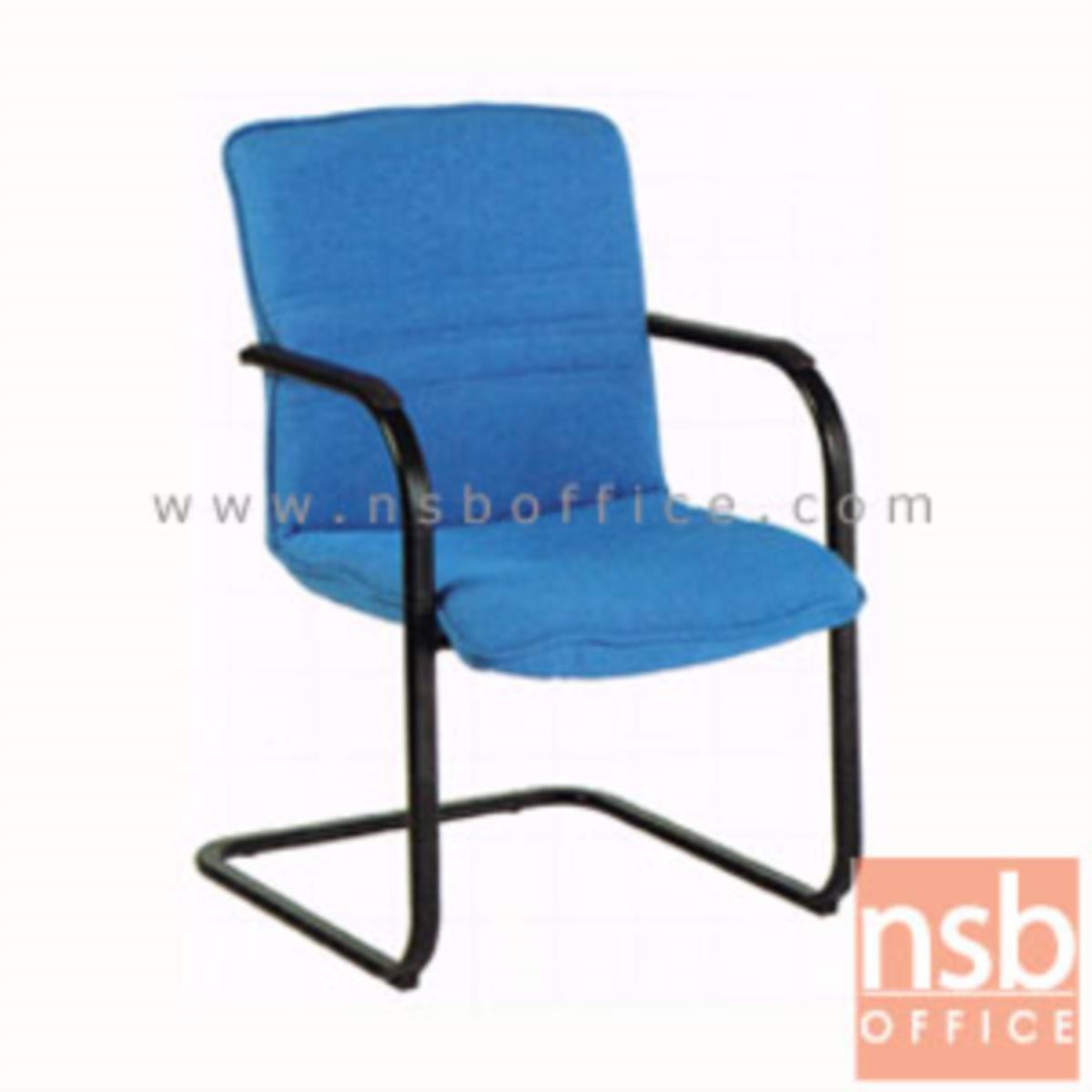 B04A121:เก้าอี้รับแขกขาตัวซี รุ่น CH-13685-B  ขาเหล็กพ่นดำ