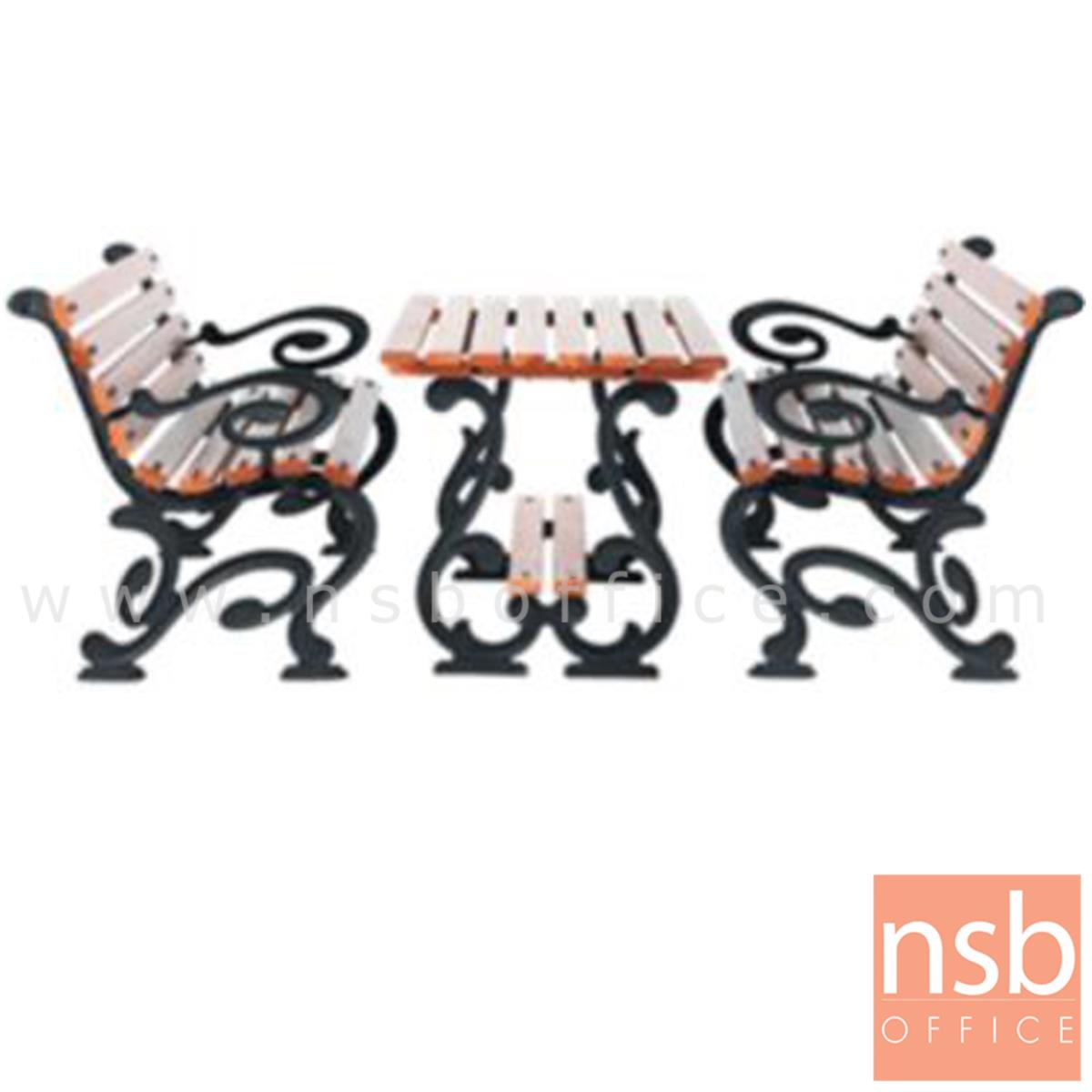 G08A046:ชุดโต๊ะสนาม พร้อมเก้าอี้ กทม. BKK-COT422 (โต๊ะ 1 + เก้าอี้ 2)   