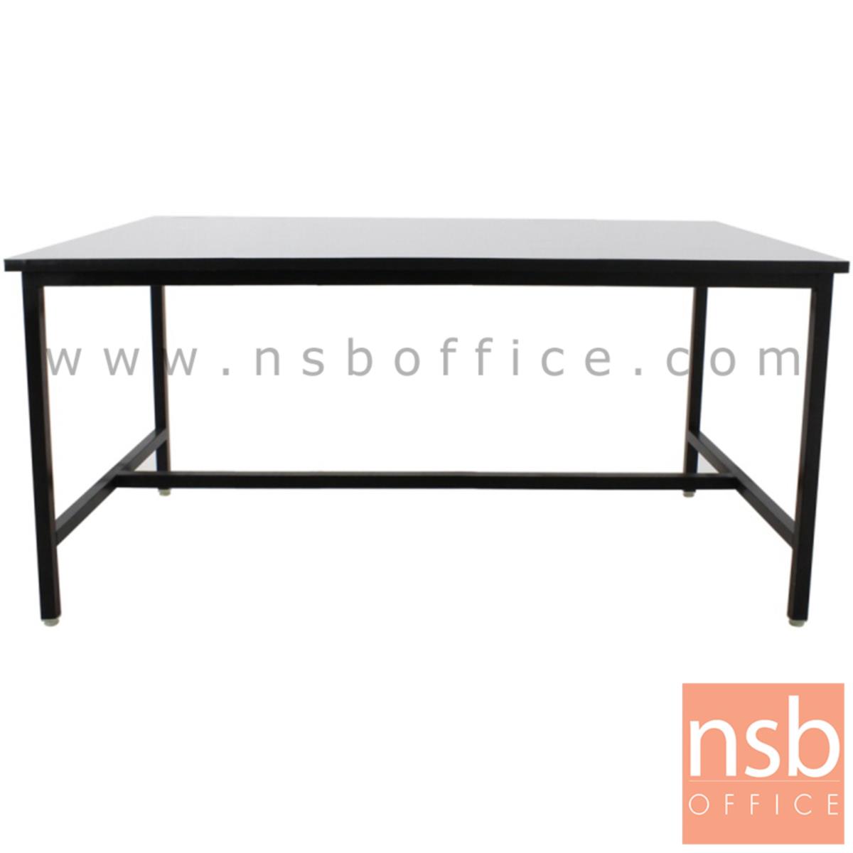 โต๊ะหน้าโฟเมก้าขาว  รุ่น MECKLENBURG (เมคเคลนบวร์ก) ขนาด 120W, 150W, 180W cm. โครงขาเหล็กติดตาย