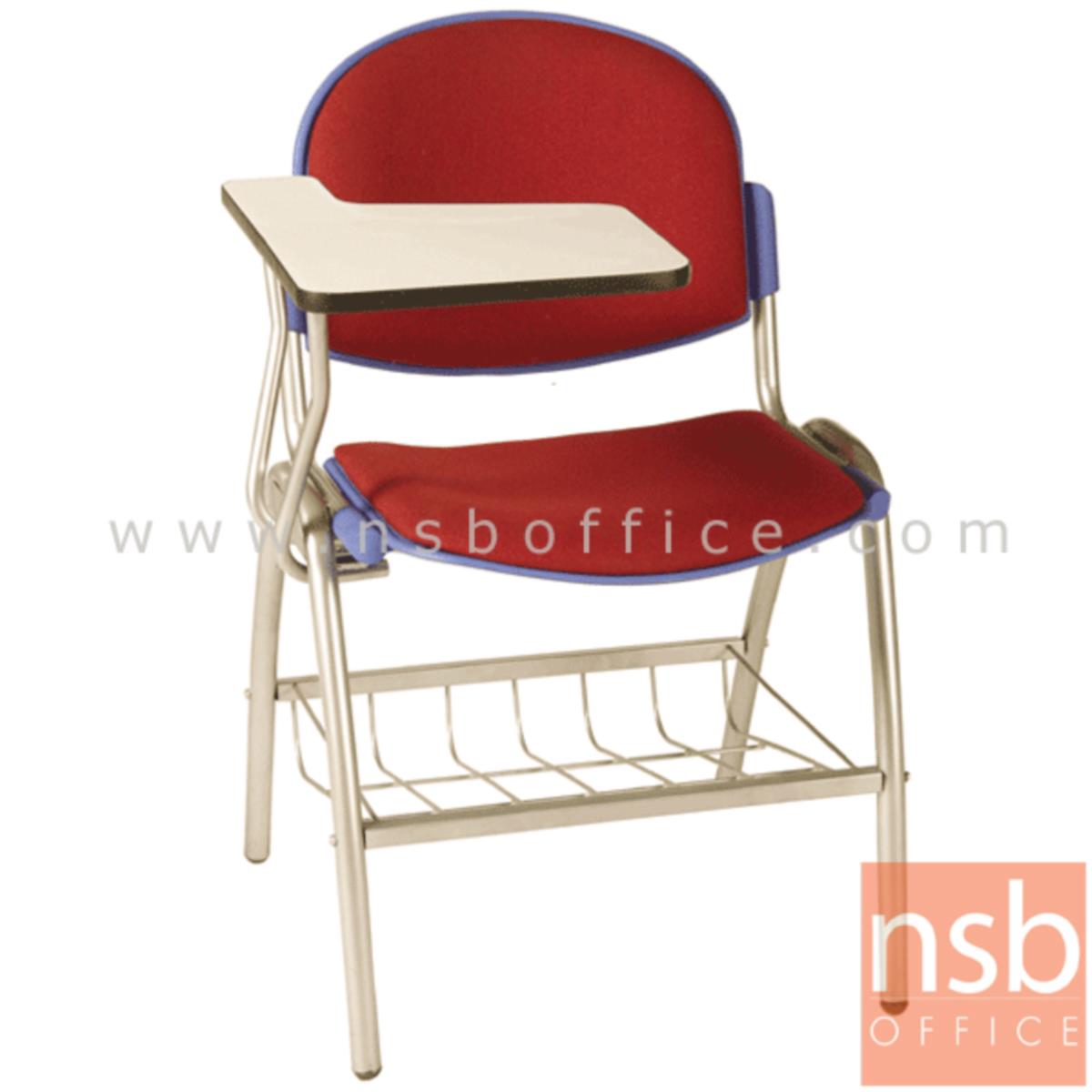 B07A053:เก้าอี้เลคเชอร์เฟรมโพลี่ รุ่น C256-646 (มีตะแกรงวางของ) ขาเหล็กพ่นสี