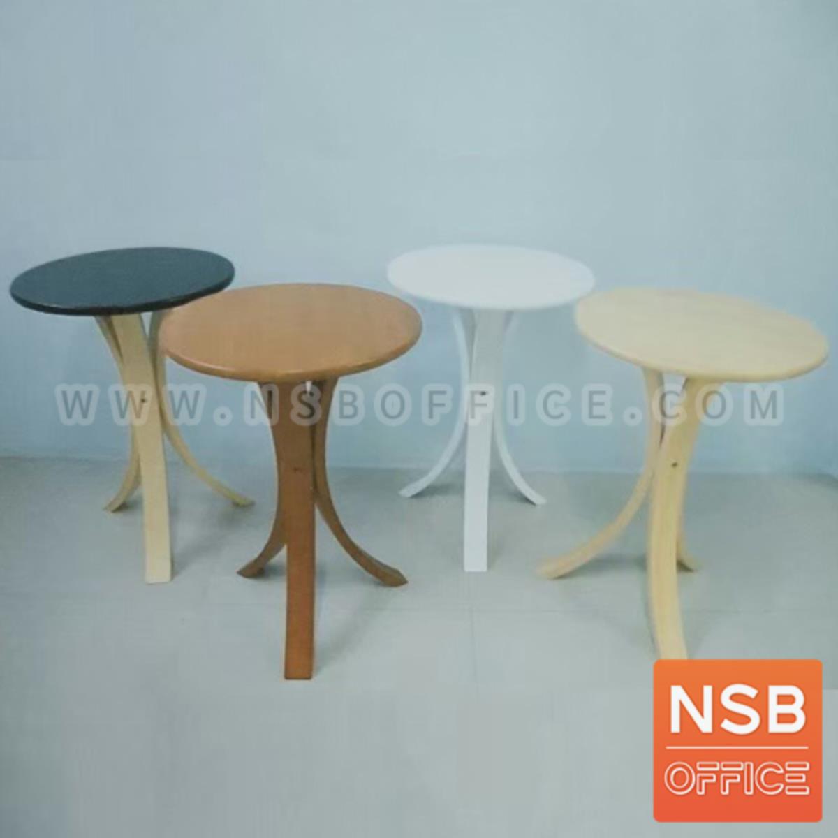 G20A005:โต๊ะไม้ยางพารากลม รุ่น raden (บราเดน) ขนาด 45Di*68H cm. ขาโค้ง