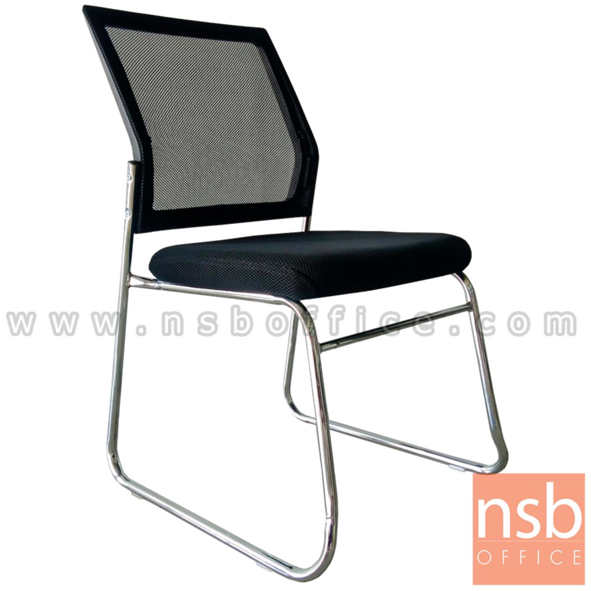 B04A190:เก้าอี้รับแขกขาตัวยู รุ่น Aireen (ไอรีน)   ขาเหล็กชุบโครเมี่ยม