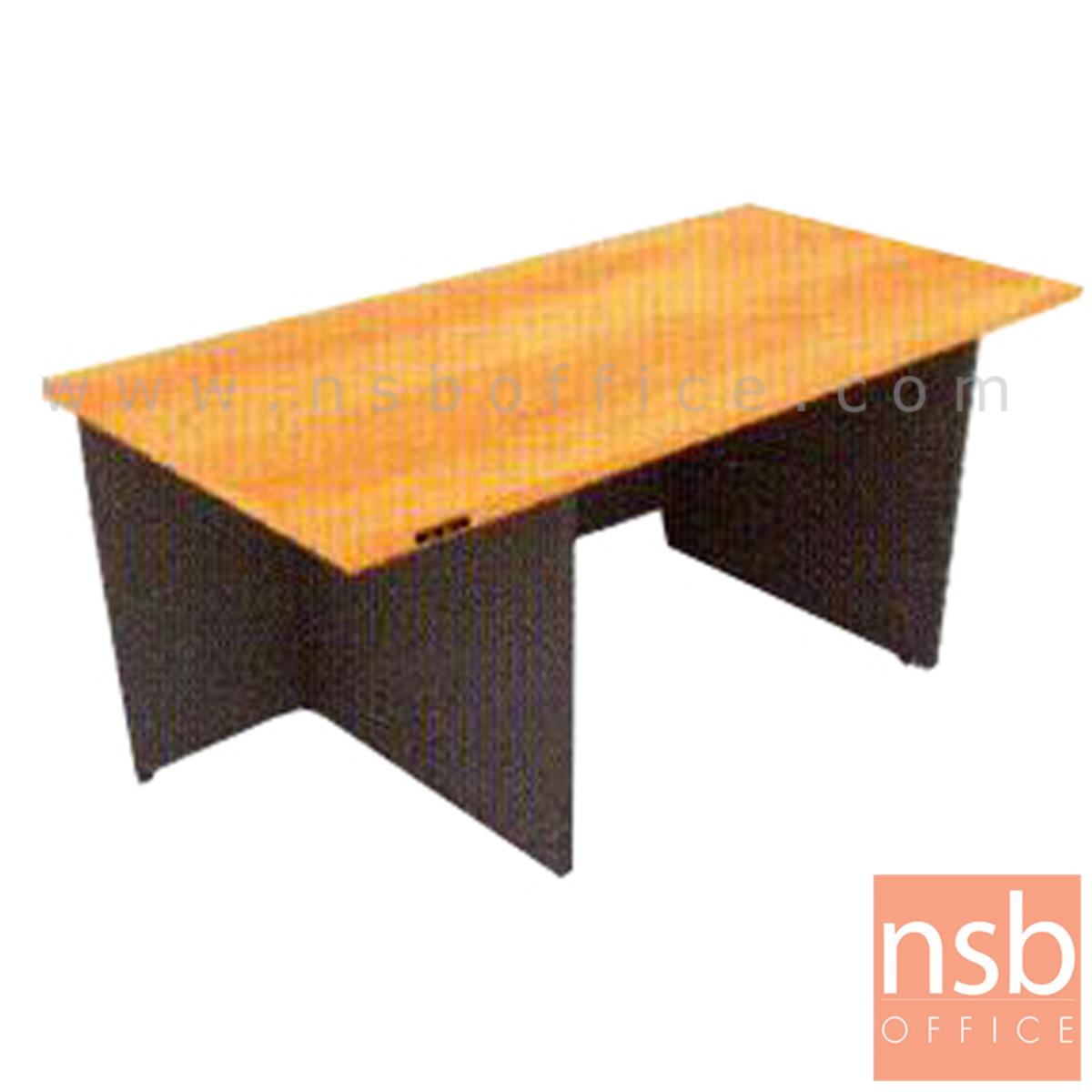 โต๊ะผู้บริหารทรงสี่เหลี่ยม  รุ่น Bodiam (โบเดียม) ขนาด 180W ,200W cm. เมลามีนล้วนทั้งตัว