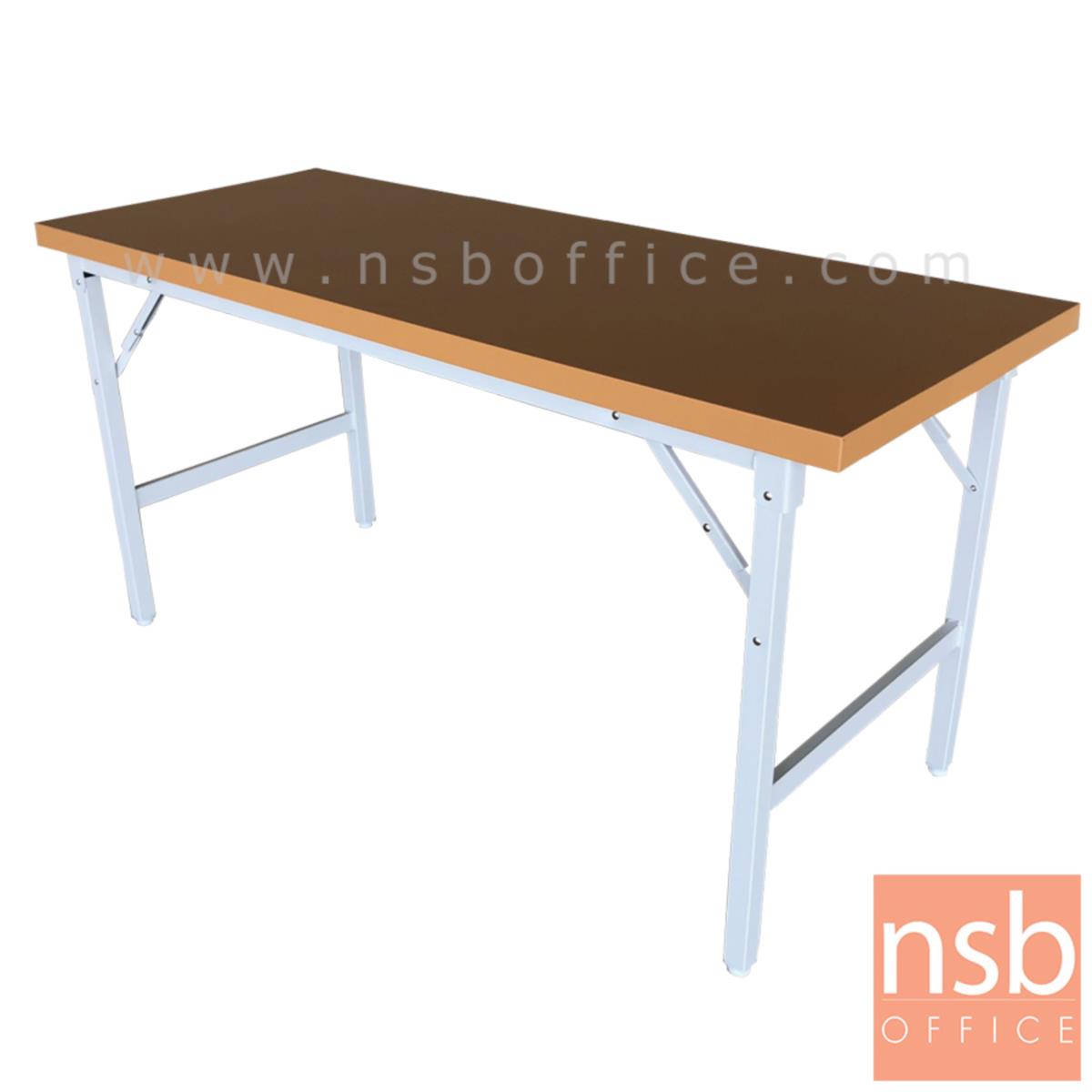 โต๊ะพับหน้าเหล็ก  รุ่น FGS-60150-180 150W ,180W cm. ขาเหล็กชุบโครเมียม  