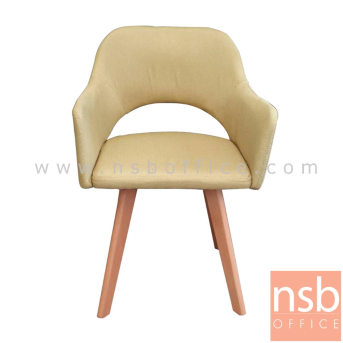 เก้าอี้โมเดิร์นหนังเทียม รุ่น PN-18229 ขนาด 56W cm. โครงขาไม้