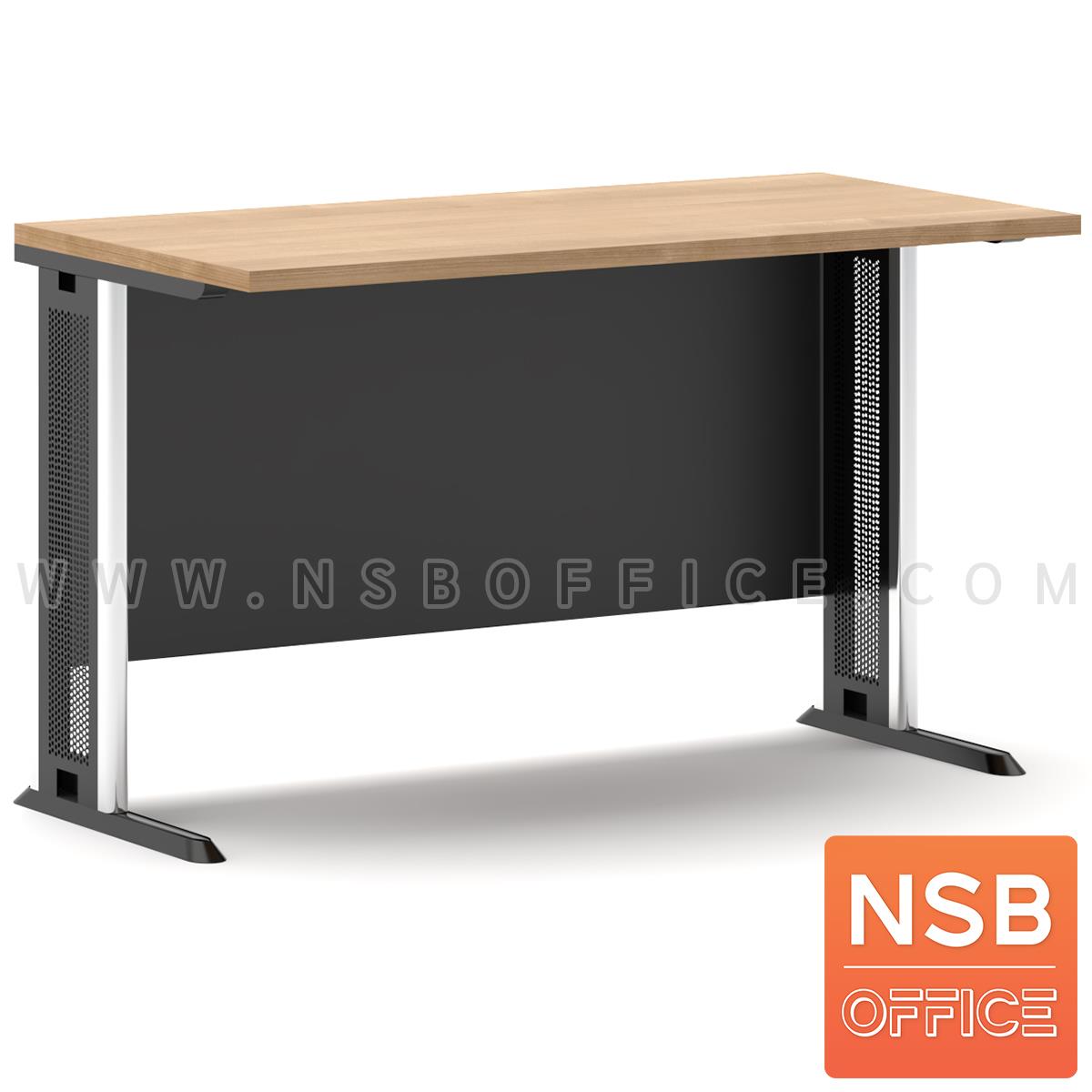 A10A046:โต๊ะทำงาน บังโป๊ไม้  ขนาด 80W-180W (60D, 75D, 80D) cm. ขาเหล็กตัวแอล