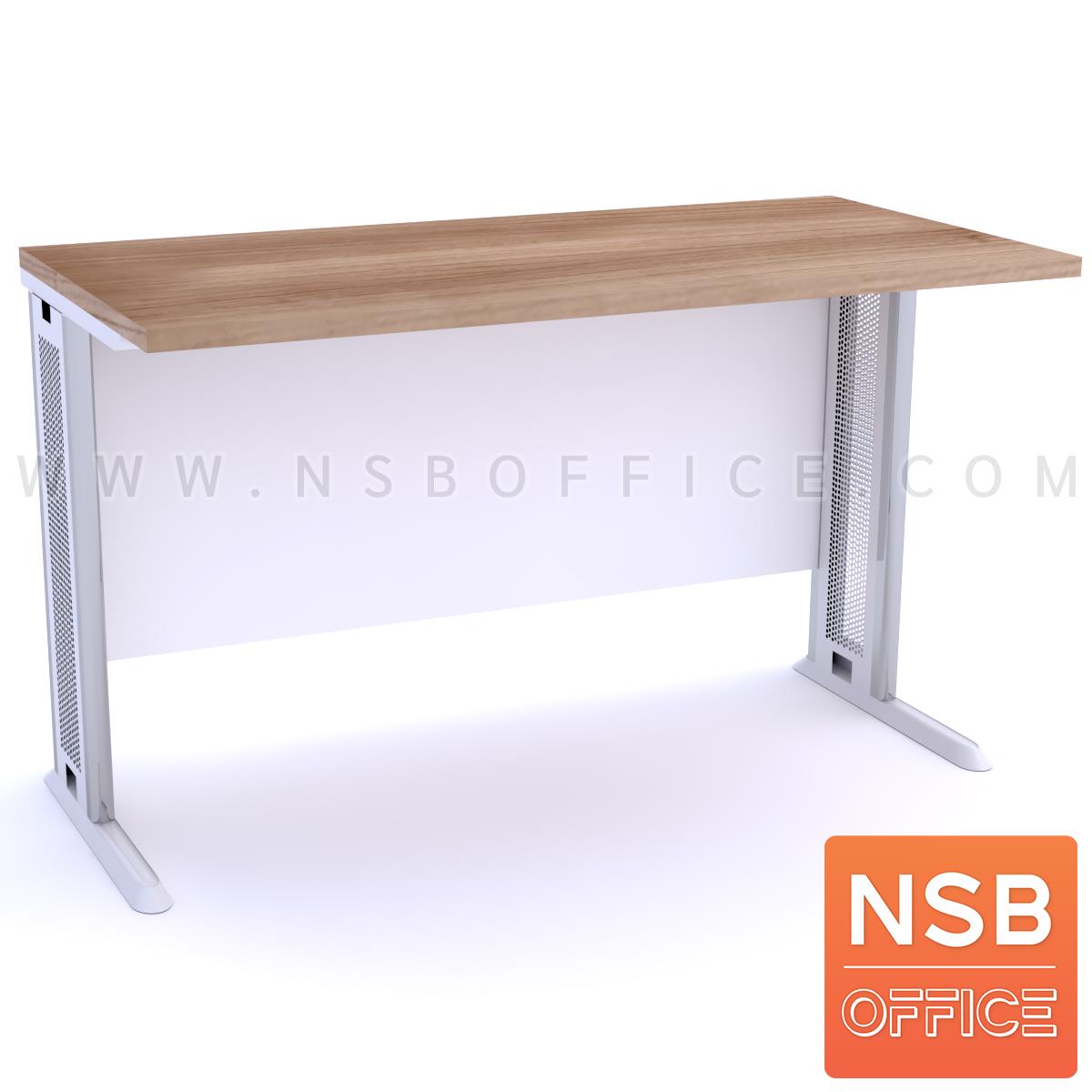 โต๊ะทำงาน บังโป๊ไม้  ขนาด 80W-180W (60D, 75D, 80D) cm. ขาเหล็กตัวแอล