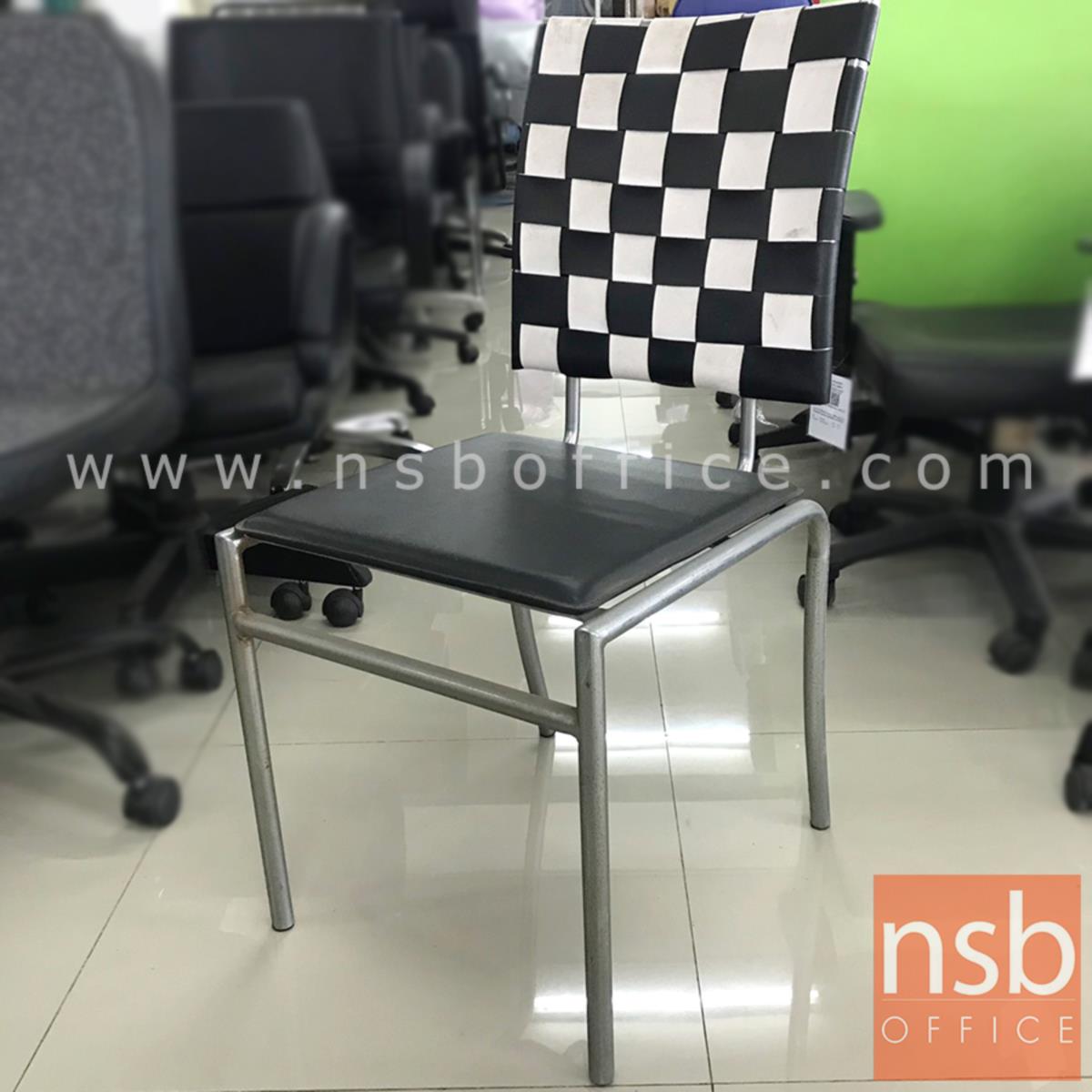 L02A305:เก้าอี้โมเดิร์นหนังเทียม รุ่น NSB-CHAIR19 ขนาด 41W*86H cm. (STOCK-1 ตัว)