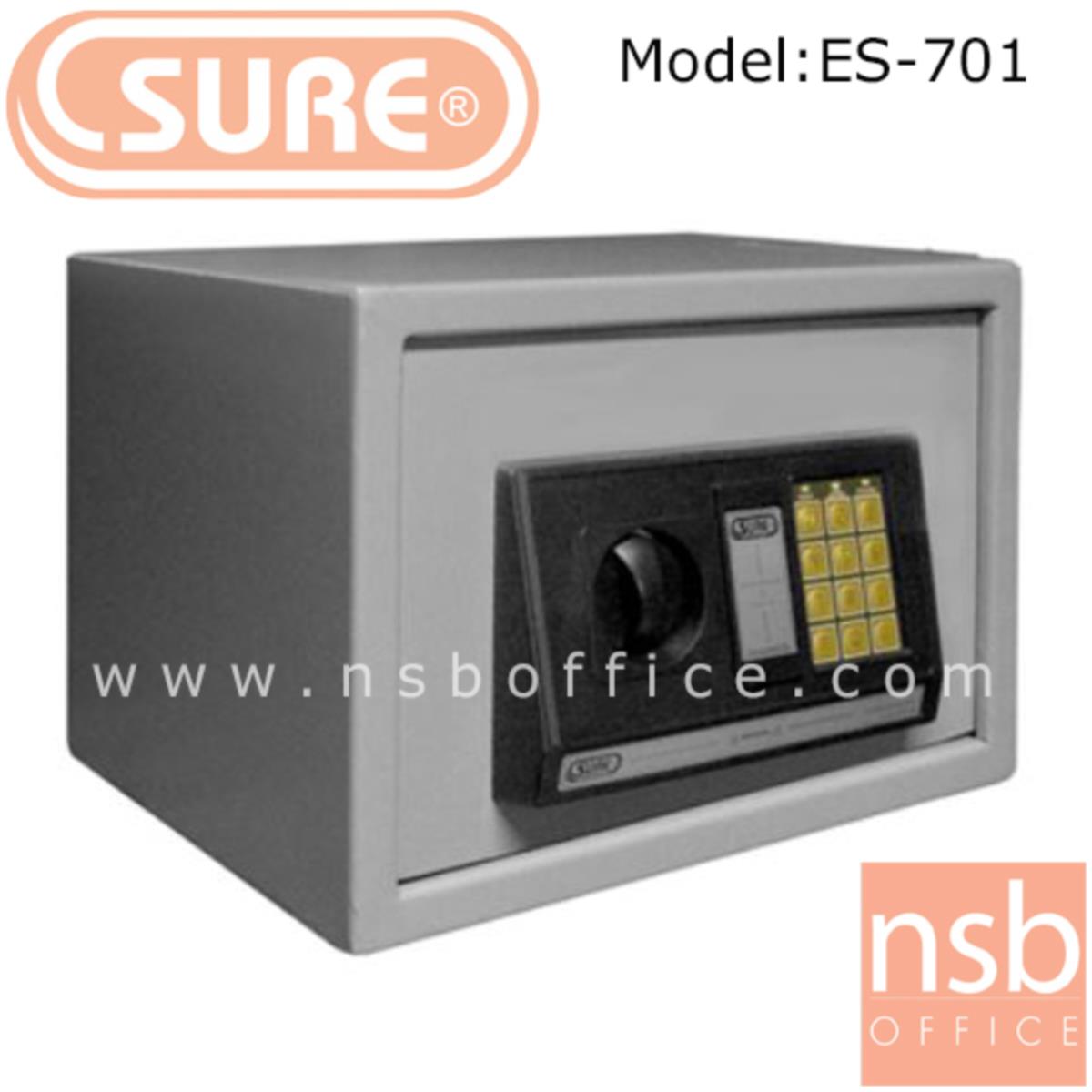 F03A010:ตู้เซฟดิจิตอล SR-ES-701 (1 รหัสกด / ปุ่มหมุนบิด) ขนาด 35W*25D*25H cm.   