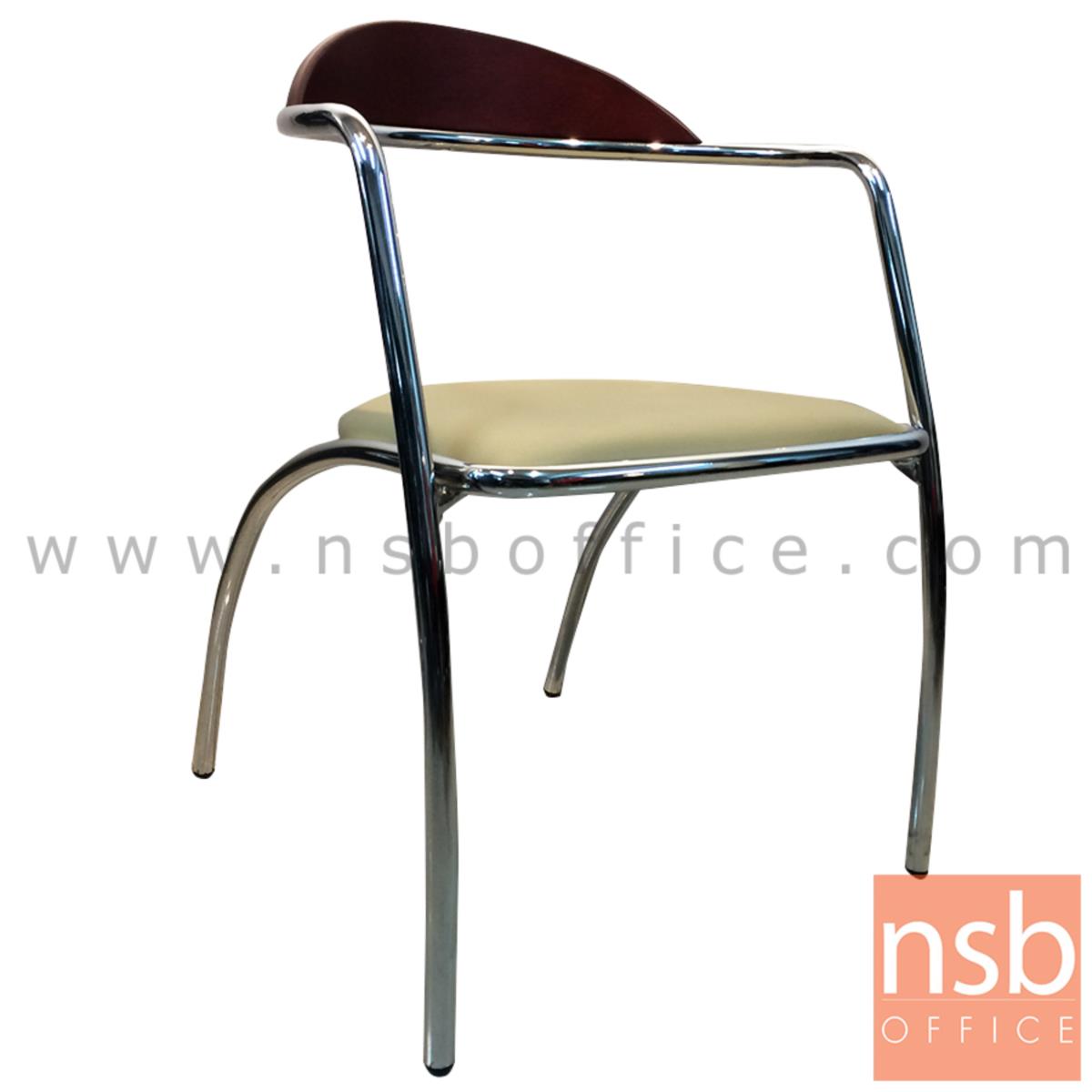 B20A084:เก้าอี้อเนกประสงค์เหล็ก รุ่น MN-D-7  ขาเหล็กชุบโครเมี่ยม
