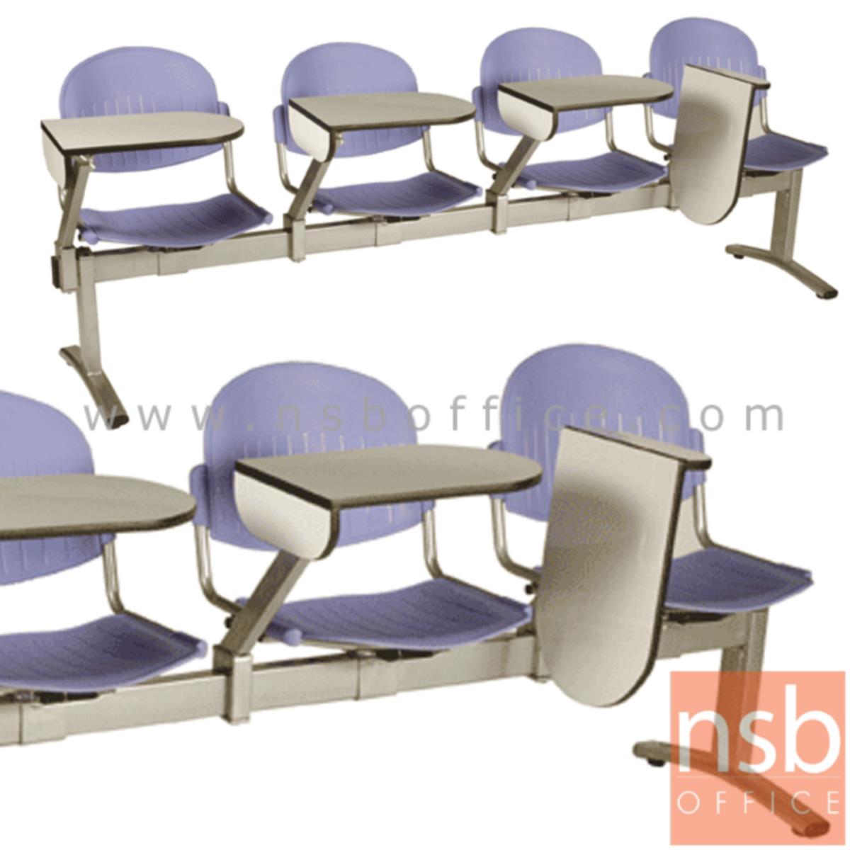 B17A024:เก้าอี้เลคเชอร์แถวเฟรมโพลี่ รุ่น D066 2 ,3 และ 4 ที่นั่ง ขาเหล็กพ่นสีเทา