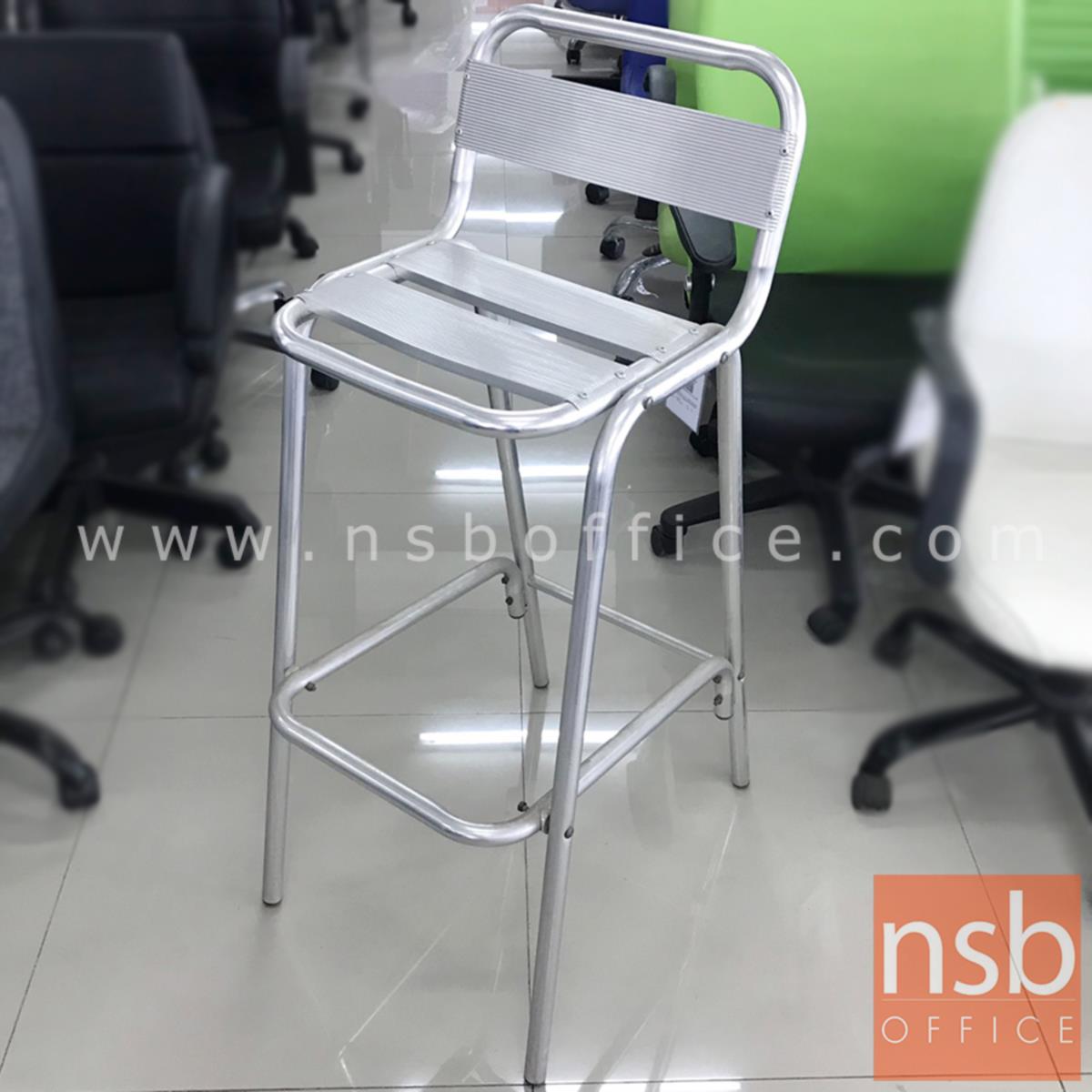 L02A306:เก้าอี้อลูมิเนียมล้วน รุ่น NSB-CHAIR20 ขนาด 35W*103H cm. (STOCK-1 ตัว)