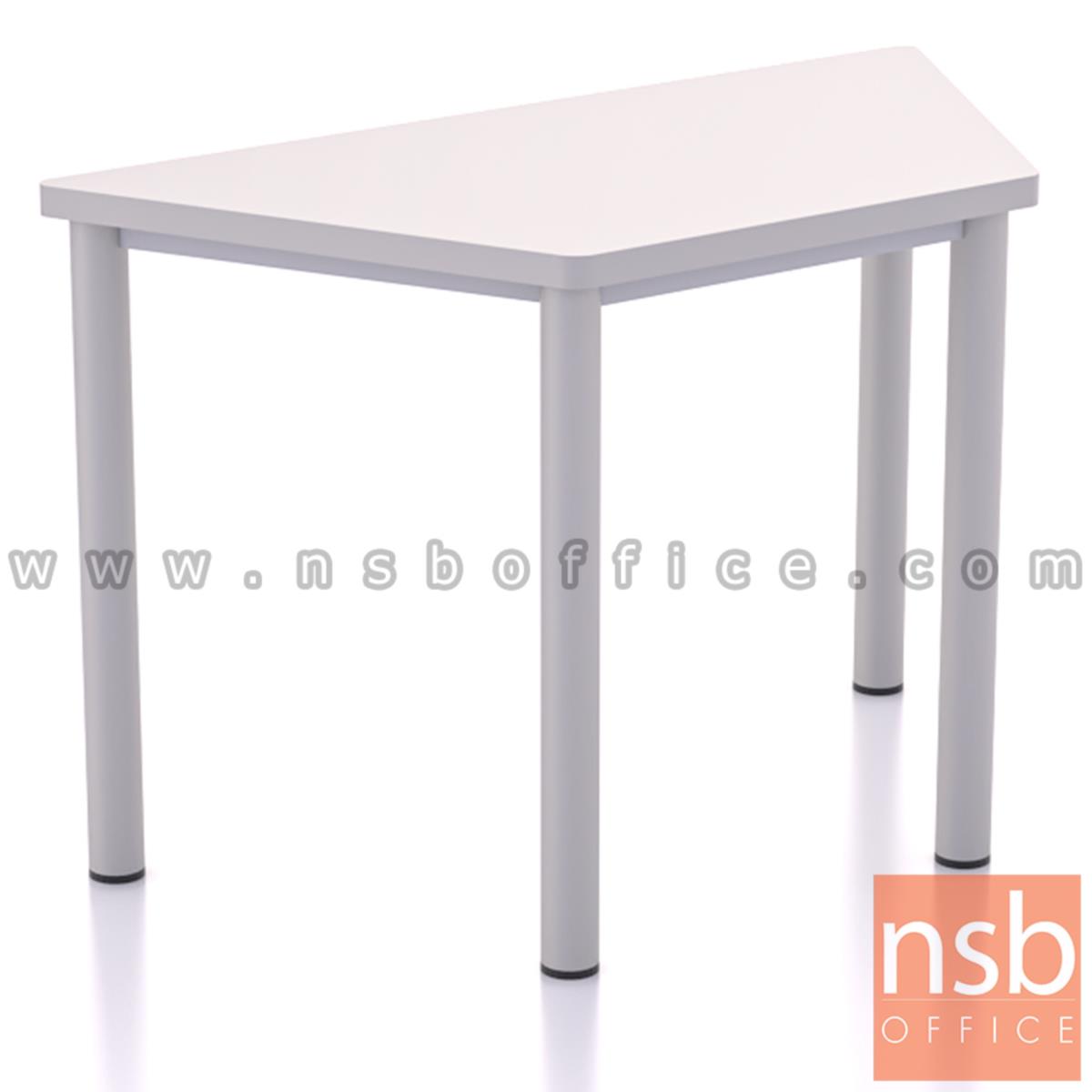 B30A061:โต๊ะทำงานทรงคางหมู รุ่น Mulrey (มัลเรย์) ขนาด 120W cm.  โครงขาสีขาว (ราคาต่อตัว)