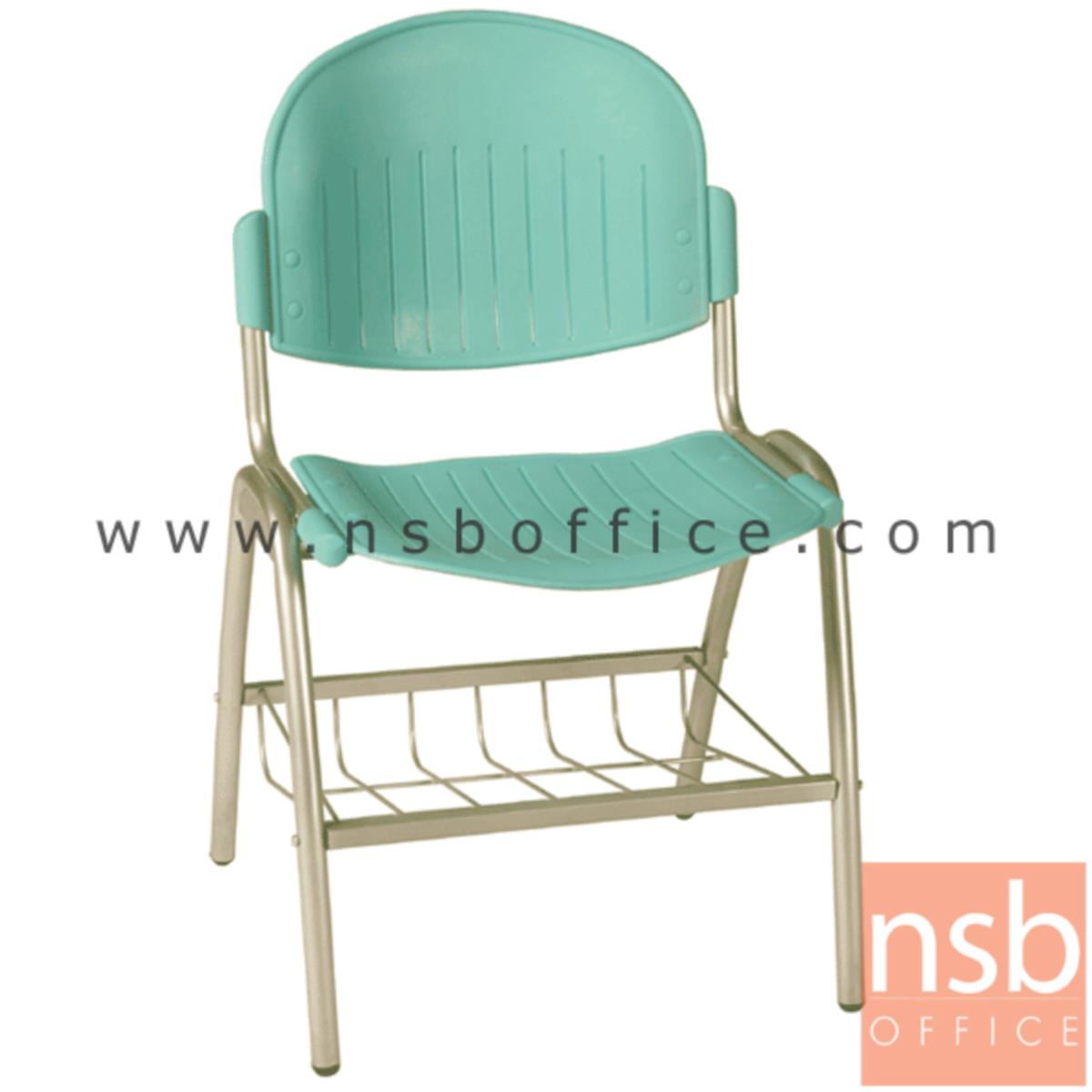 เก้าอี้อเนกประสงค์เฟรมโพลี่ รุ่น A156-546  ขาเหล็กพ่นสีเทา