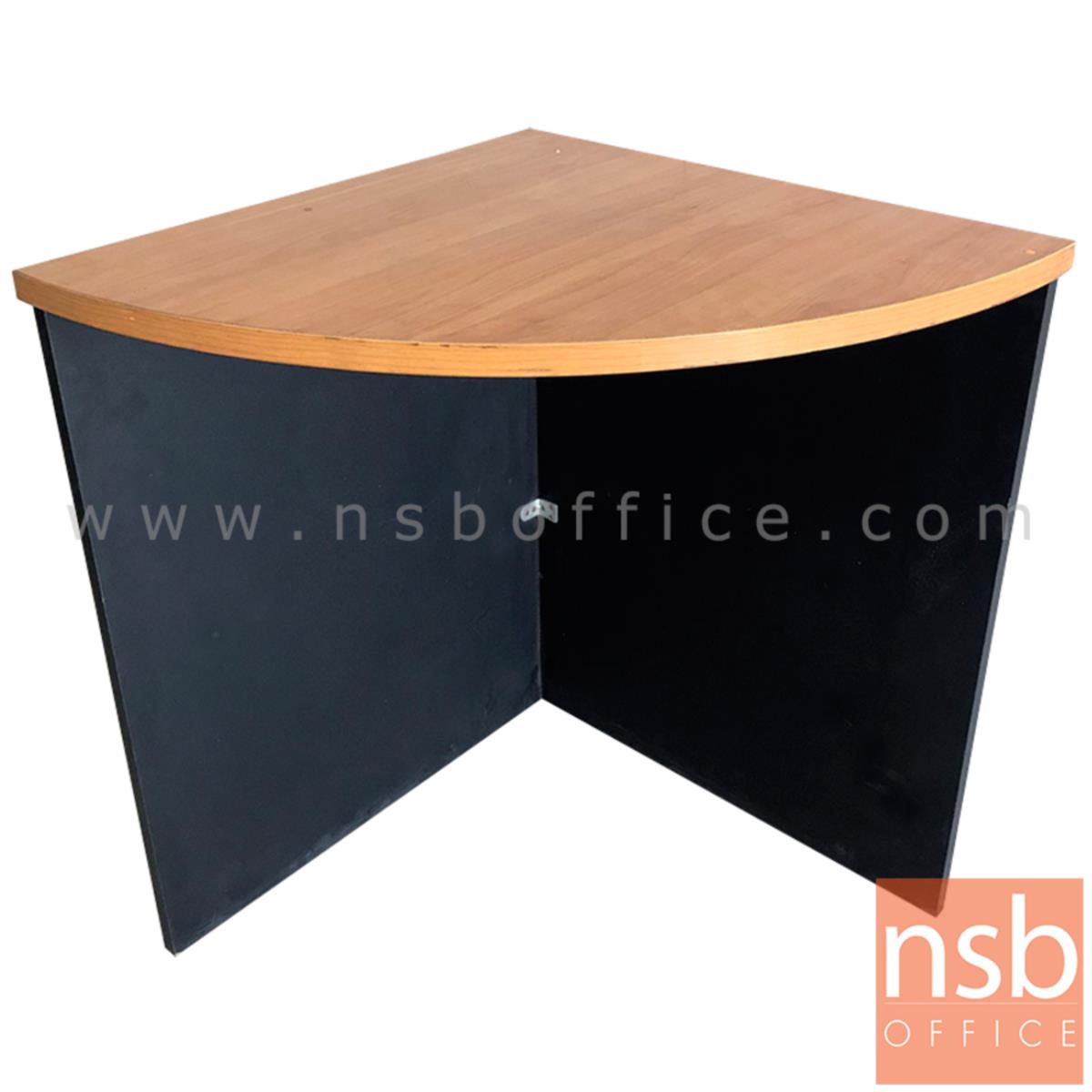 โต๊ะเข้ามุม   ขนาด 60W*75H cm. เมลามีน สีเชอร์รี่ดำ