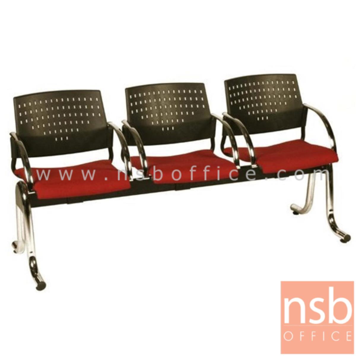 B06A048:เก้าอี้นั่งคอยเฟรมโพลี่ รุ่น B916 2 ,3 ,4 ที่นั่ง ขนาด 105W ,164W ,215W cm. ขาเหล็ก