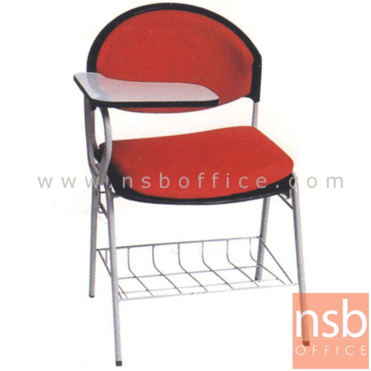 B07A045:เก้าอี้เลคเชอร์เฟรมโพลี่ รุ่น C580 (มีตะแกรงวางของ) ขาเหล็กพ่นสี