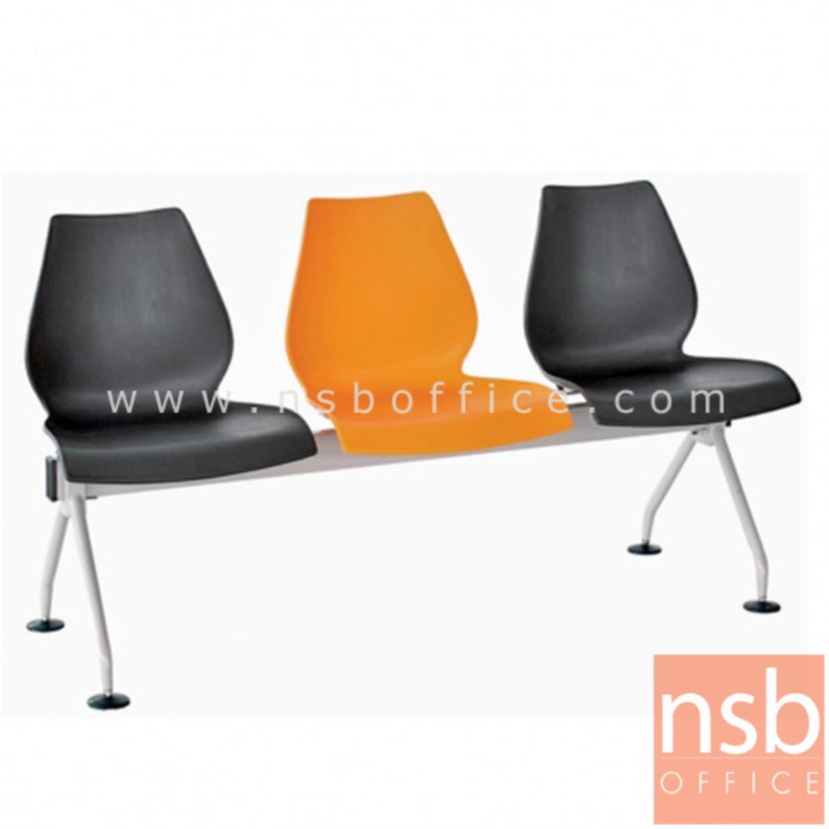 B06A068:เก้าอี้นั่งคอยเฟรมโพลี่ทรงดอกบัว รุ่น B508 2, 3, 4 ที่นั่ง ขนาด 96W, 147W, 199W cm. ขาเหล็ก