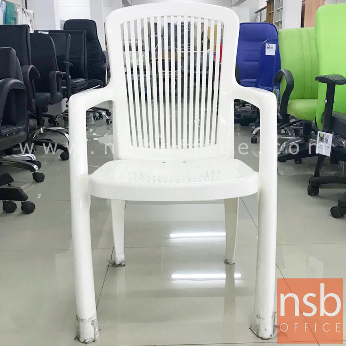 L02A090:เก้าอี้พลาสติกล้วนสีขาว  ขนาด 44W*91H cm. (STOCK-1 ตัว) 