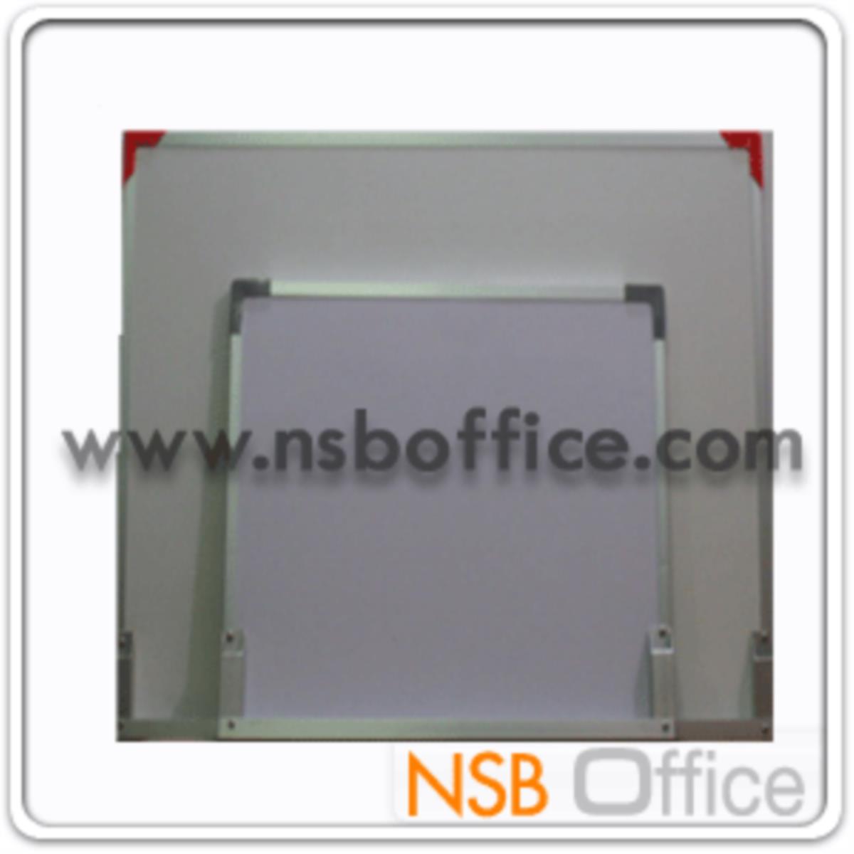 G01A001:กระดานไวท์บอร์ดแบบแขวน White board   120W cm ขอบอลูมิเนียม คิ้วเล็ก (พร้อมงานติดตั้งบนผนัง)