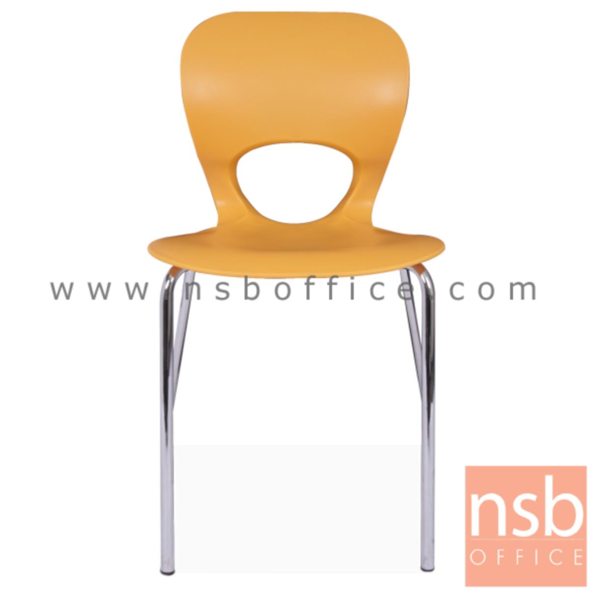 B05A101:เก้าอี้อเนกประสงค์เฟรมโพลี่ รุ่น TTY-LOVE-40  ขาเหล็กชุบโครเมี่ยม