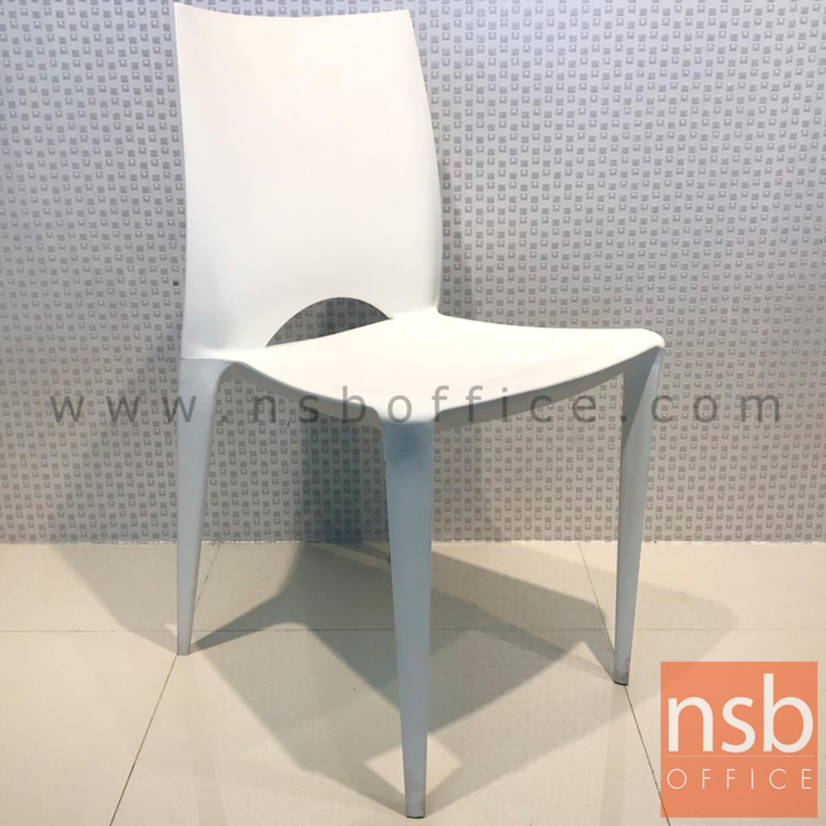 เก้าอี้โมเดิร์นพลาสติก(PP) ล้วน  รุ่น EGRET ขนาด 44.5W cm. 