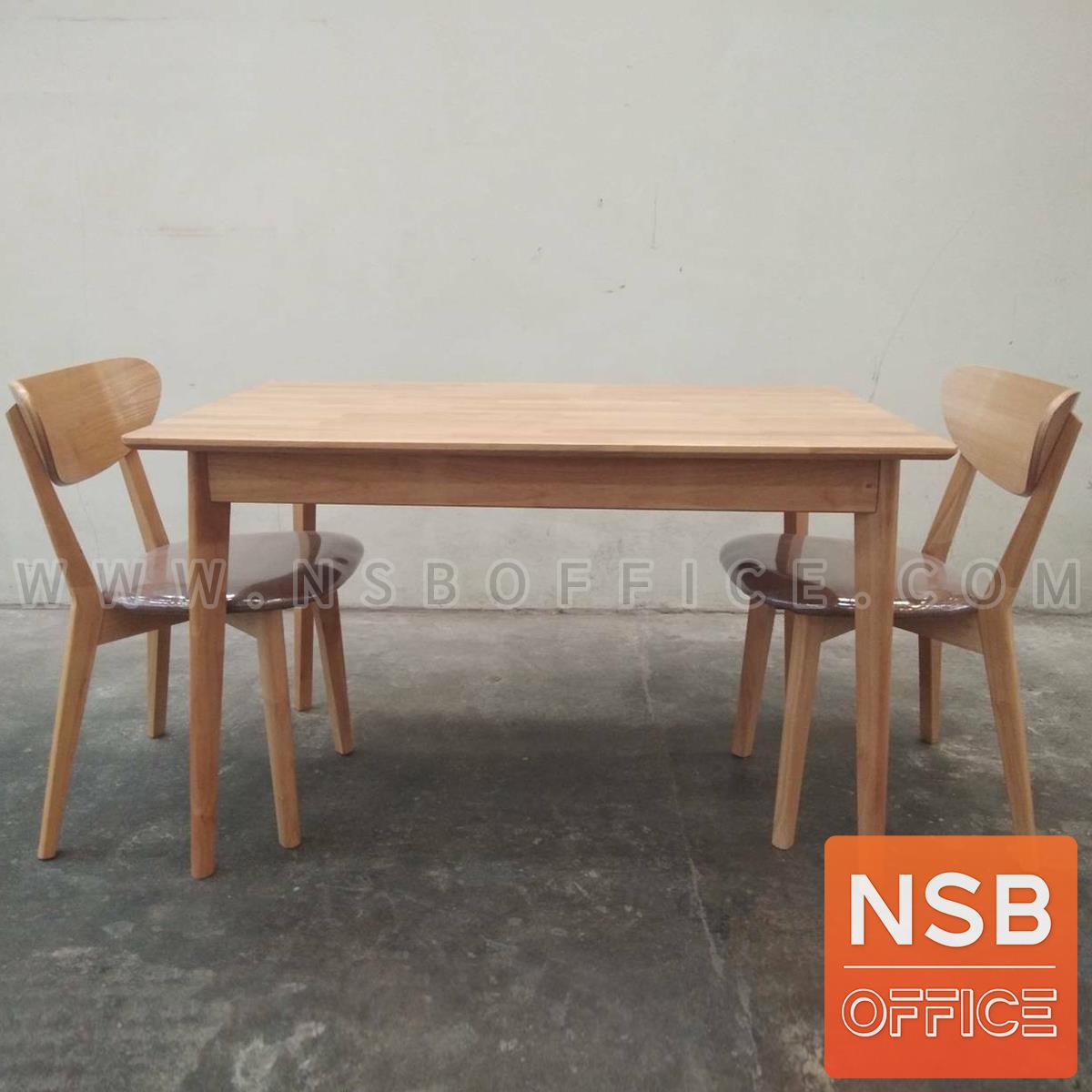 G14A244:โต๊ะรับประทานอาหารไม้ยางพารา รุ่น Jinny (จินนี่) ขนาด 120W, 150W, 180W cm. (ไม่รวมเก้าอี้)