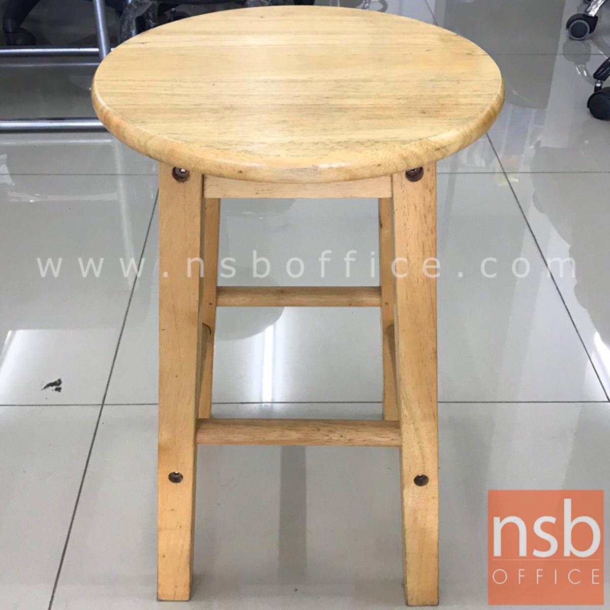 L02A288:เก้าอี้สตูลไม้ล้วน รุ่น NSB-CHAIR3 ขนาด 31Di*47H cm. (STOCK-1 ตัว)