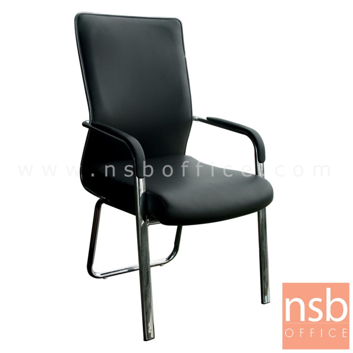 B04A176:เก้าอี้รับแขก รุ่น ID-ZM3 หุ้มหนังเทียม โครงขาเหล็ก 
