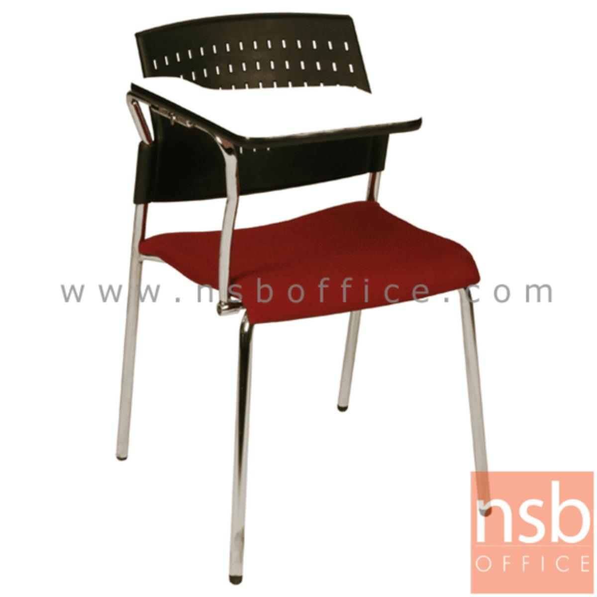 B07A049:เก้าอี้เลคเชอร์เฟรมโพลี่ รุ่น C3616 ขาเหล็กชุบโครเมี่ยม